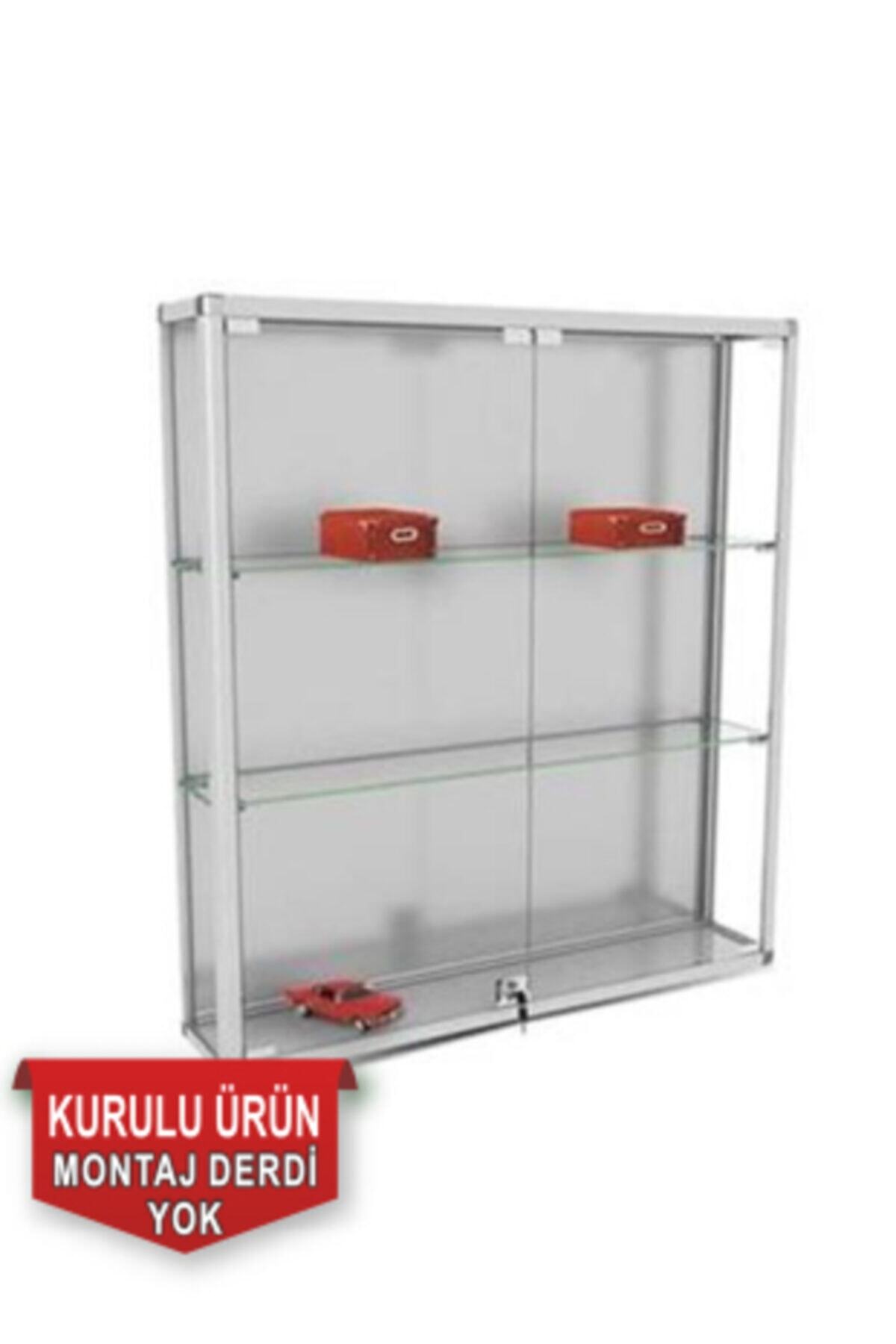 Cam Dolap D001 Duvar Tipi Cam Vitrin - Koleksiyon Dolabı - Camlı Vitrin
