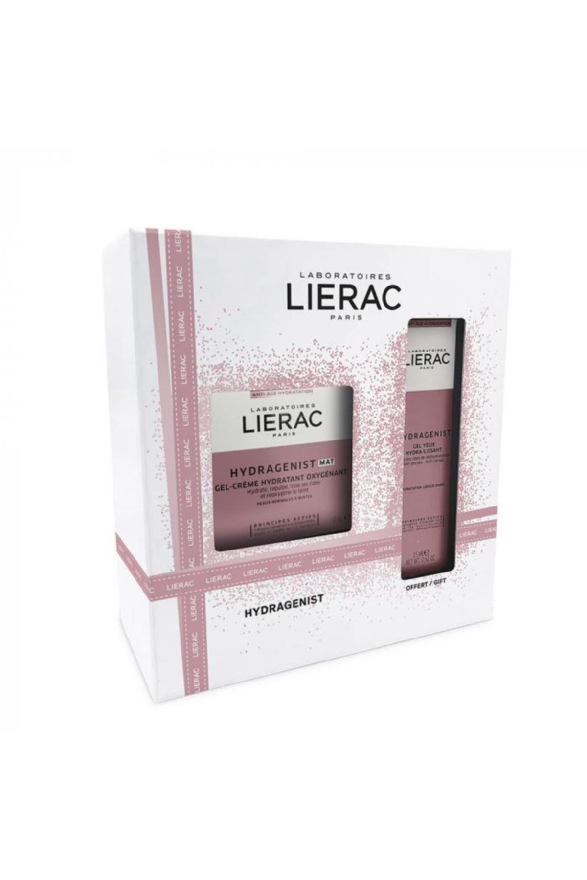 Lierac Hydragenist Mat Gel-creme Hydratante 50 Ml & Hydragenist Gel Yeux 15 Ml Bakım Seti