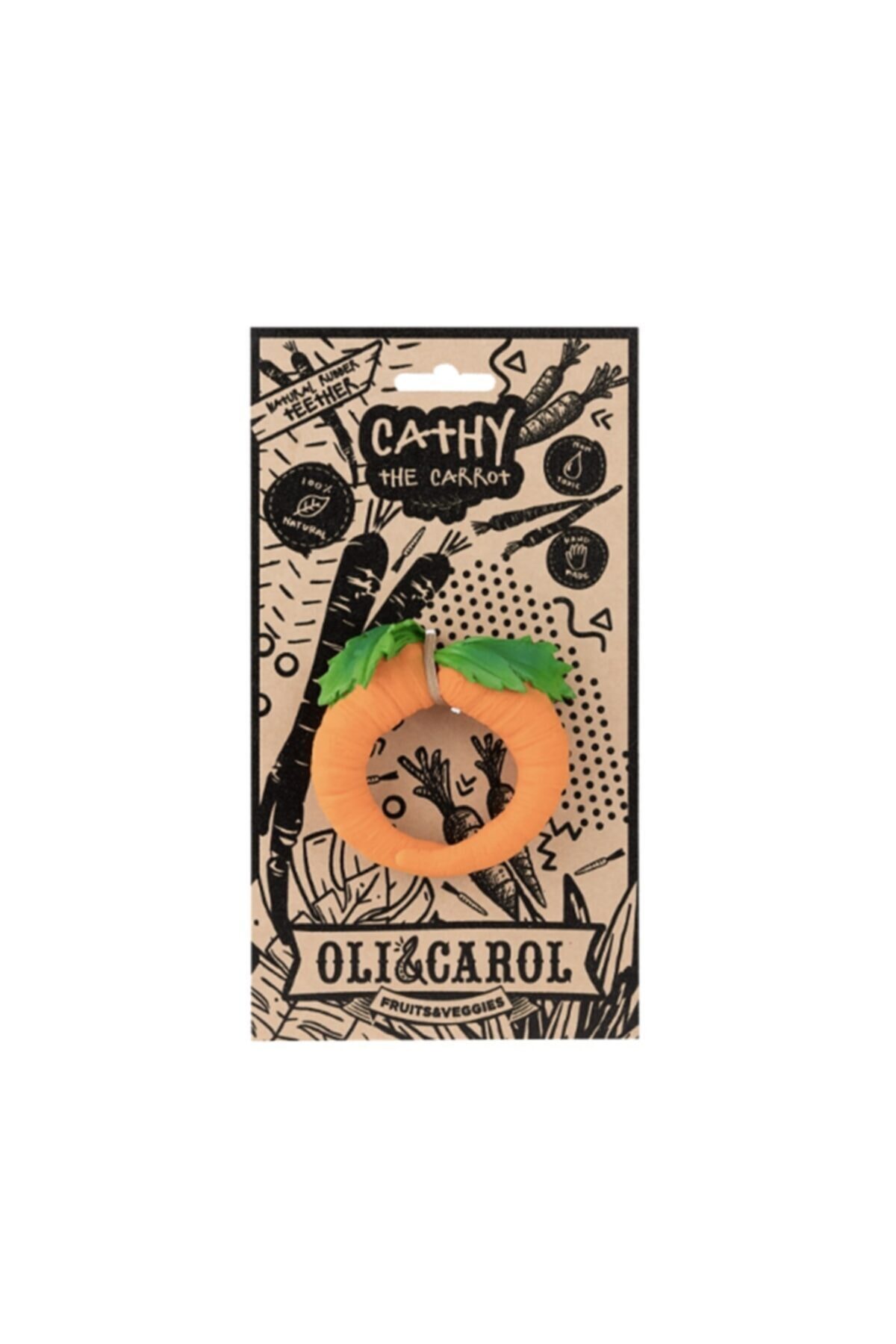 OLI&CAROL Cathy The Carrot Diş Kaşıyıcı / Banyo Oyuncağı