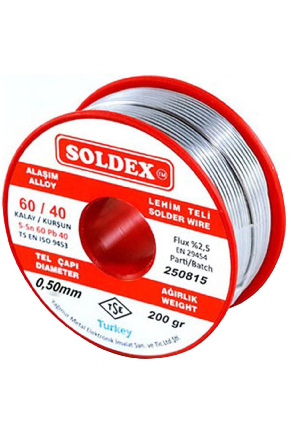 Soldex 200 Gr Lehim Ince 0,50 Mm Sn60 Pb40