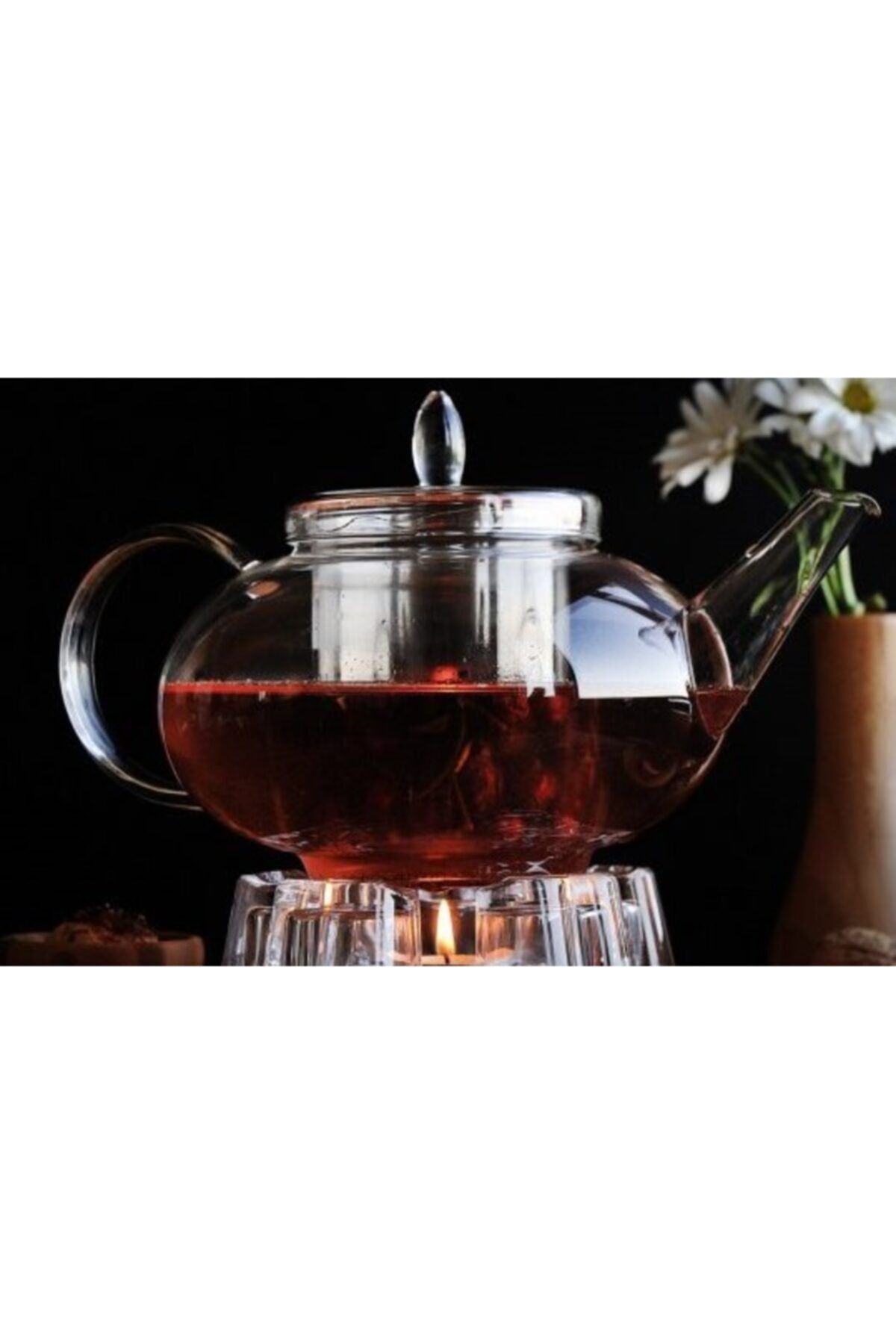 Özgürendüstriyel 1400 ml Süzgeçli Cam Demlik