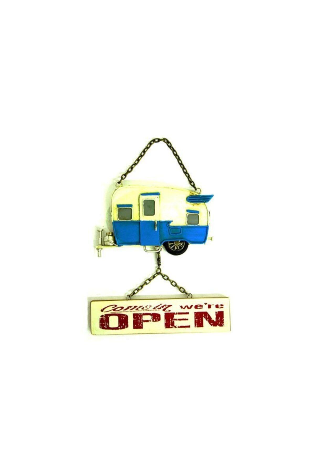 touchhouse Dekoratif Metal Kapı Yazısı Karavan Vintage Dekoratif Hediyelik