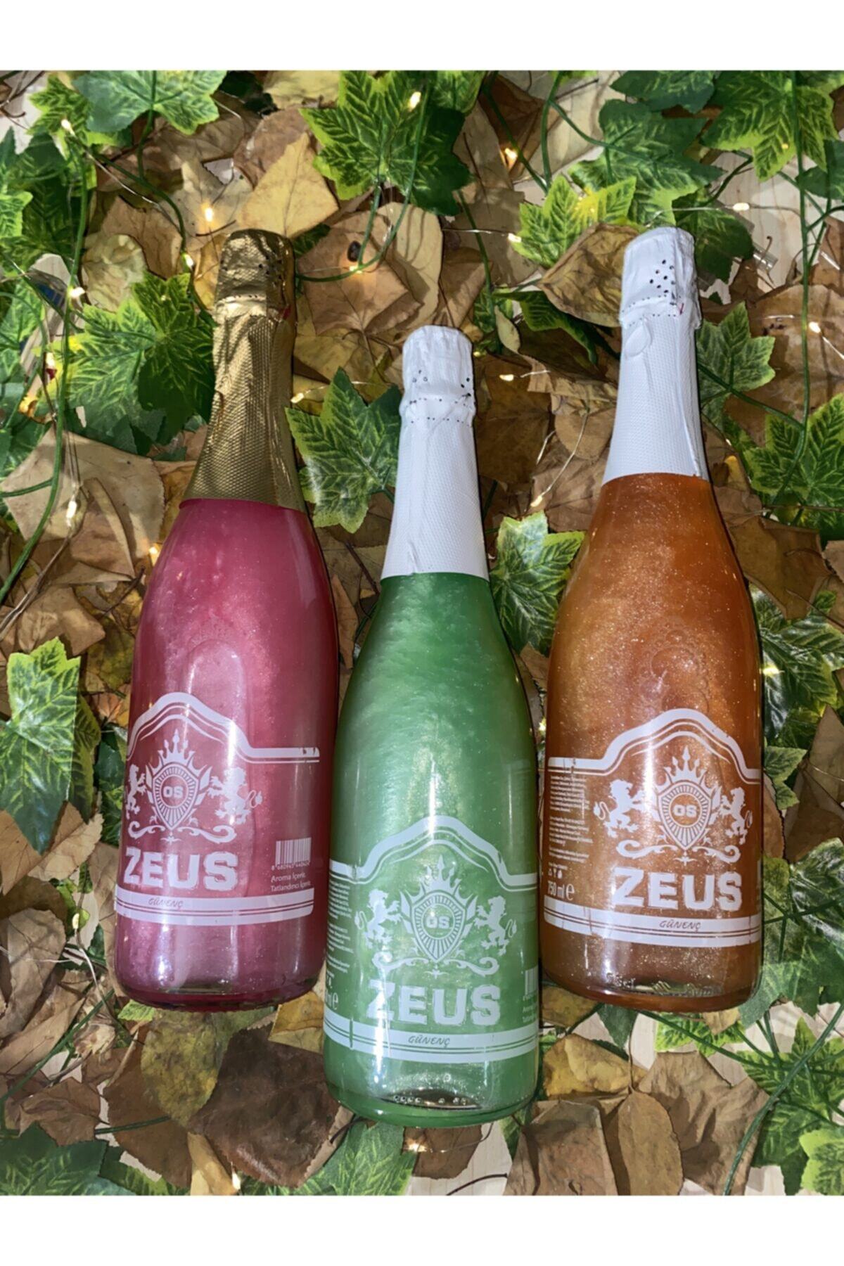 zeus meşrubat Simli Alkolsüz Gazlı Çilek Lime Nane Ve Mango Aromalı 3 Adet