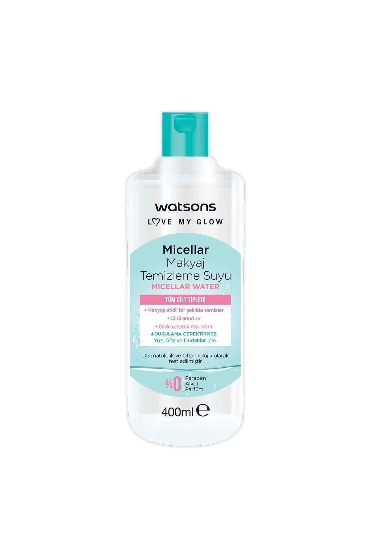 Watsons Micellar Tüm Cilt Tipleri Için Makyaj Temizleme Suyu 400 Ml