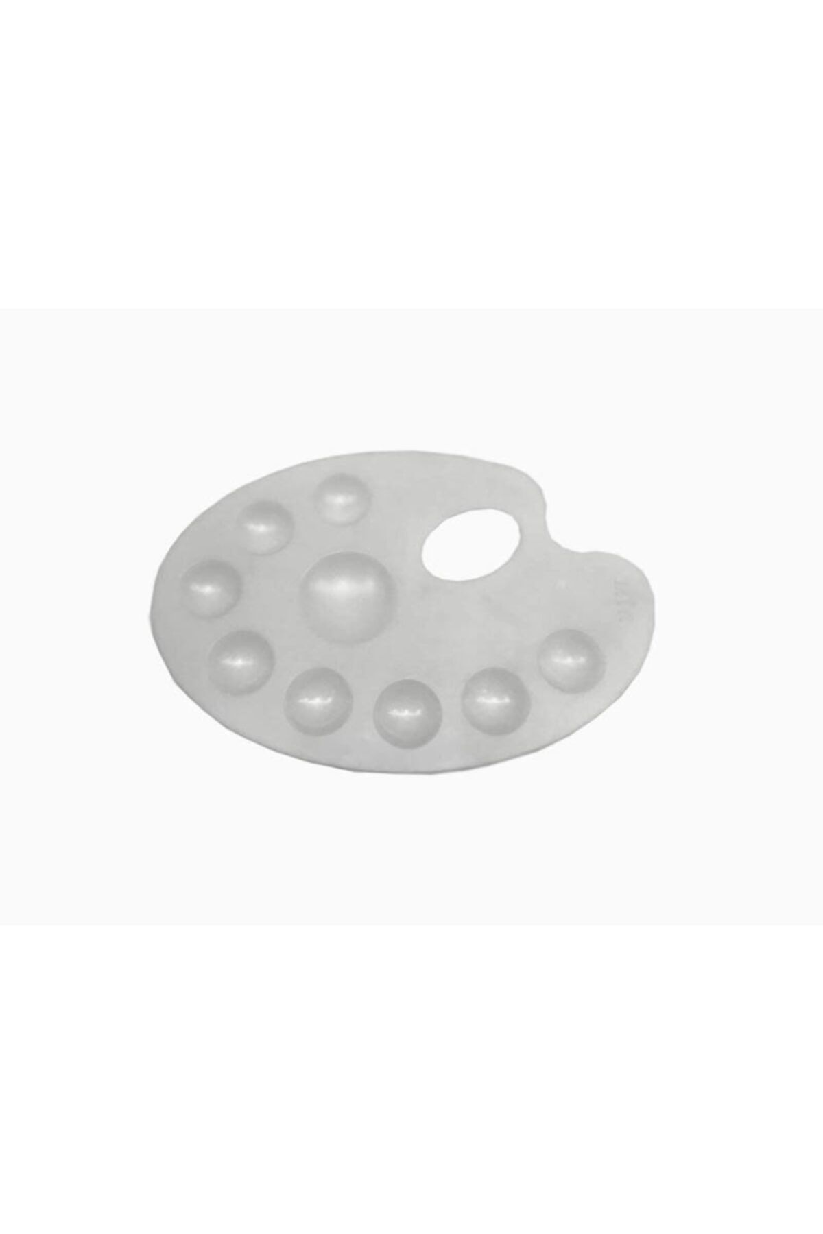 Mir Plastik Plastik Yuvarlak Boya Paleti 20*14 9 Bölmeli