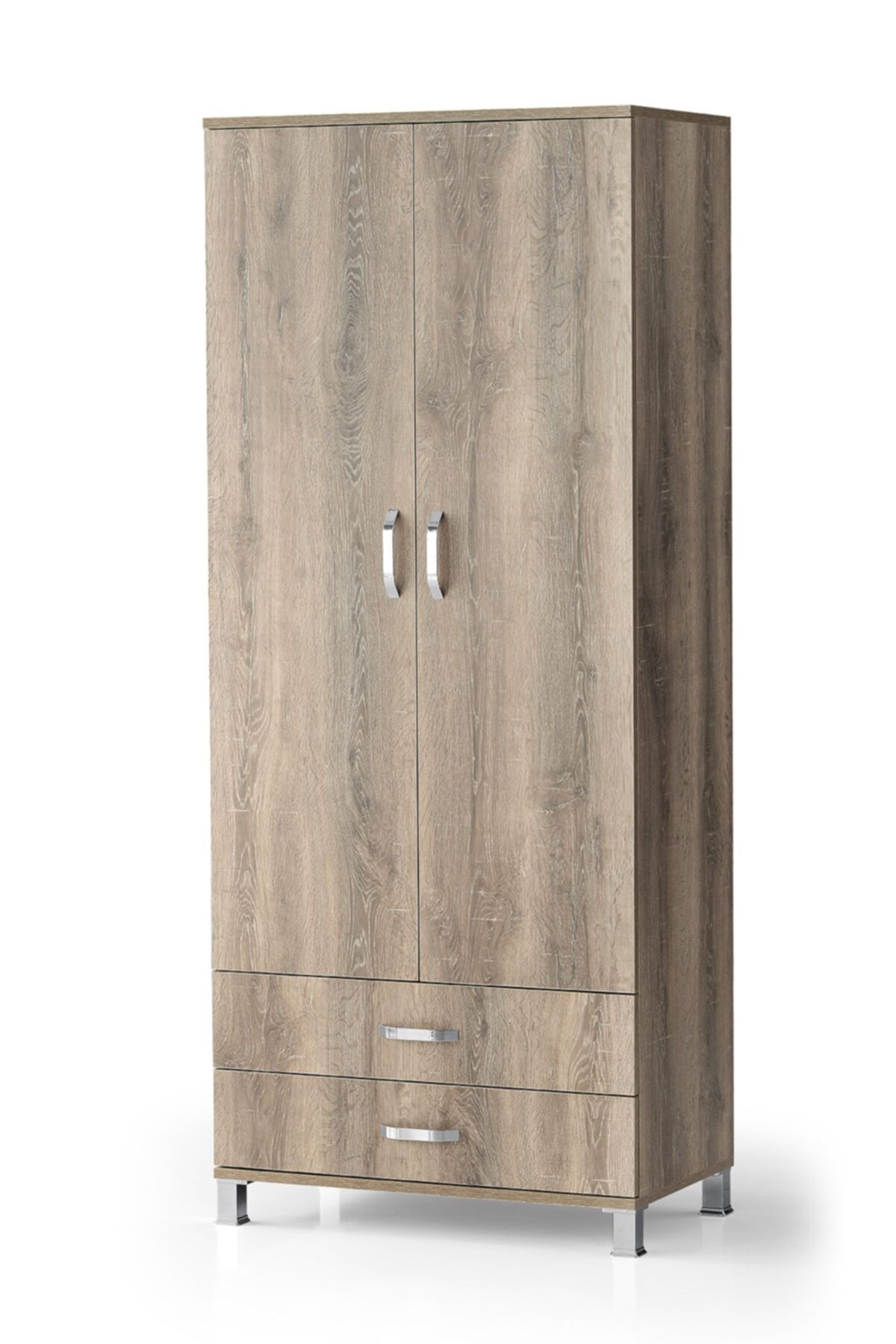 erezoğulları 2 Kapılı 2 Çekmeceli Gardrop Elbise Dolabı 79x46x189cm