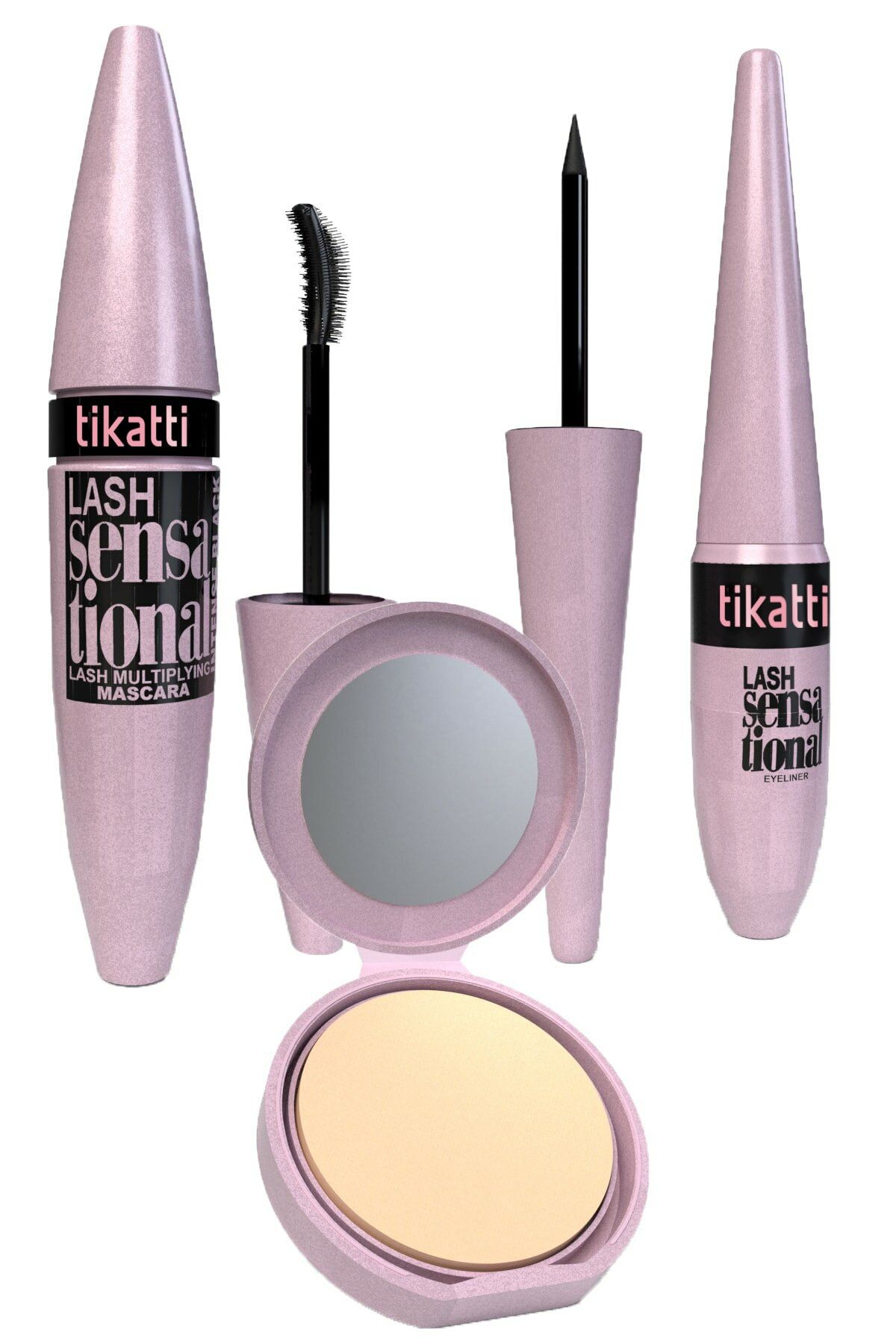 Tikatti Rimel Eyeliner Pudra 3'lü Set