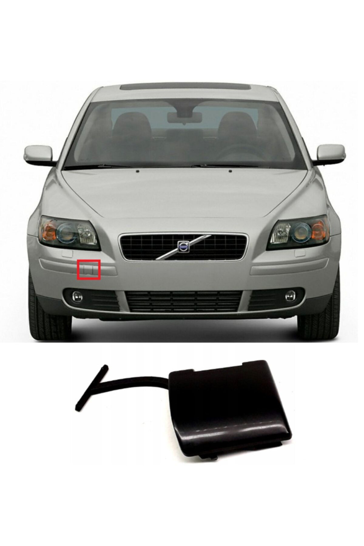 LONGSERNG Volvo S40 V50 Ön Tampon Çeki Demiri Kapağı 2005-2007