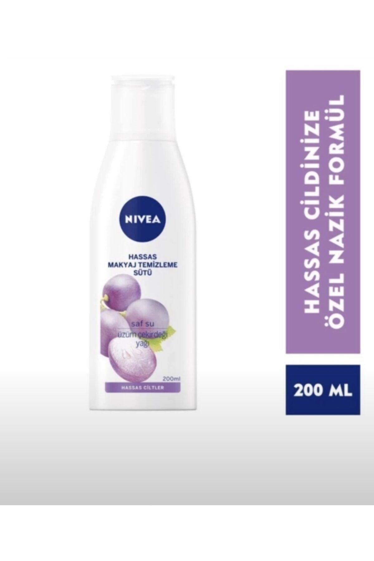 Nivea Hassas Makyaj Temizleme Sütü Üzüm Çekirdeği Yağı Saf Su200 Ml