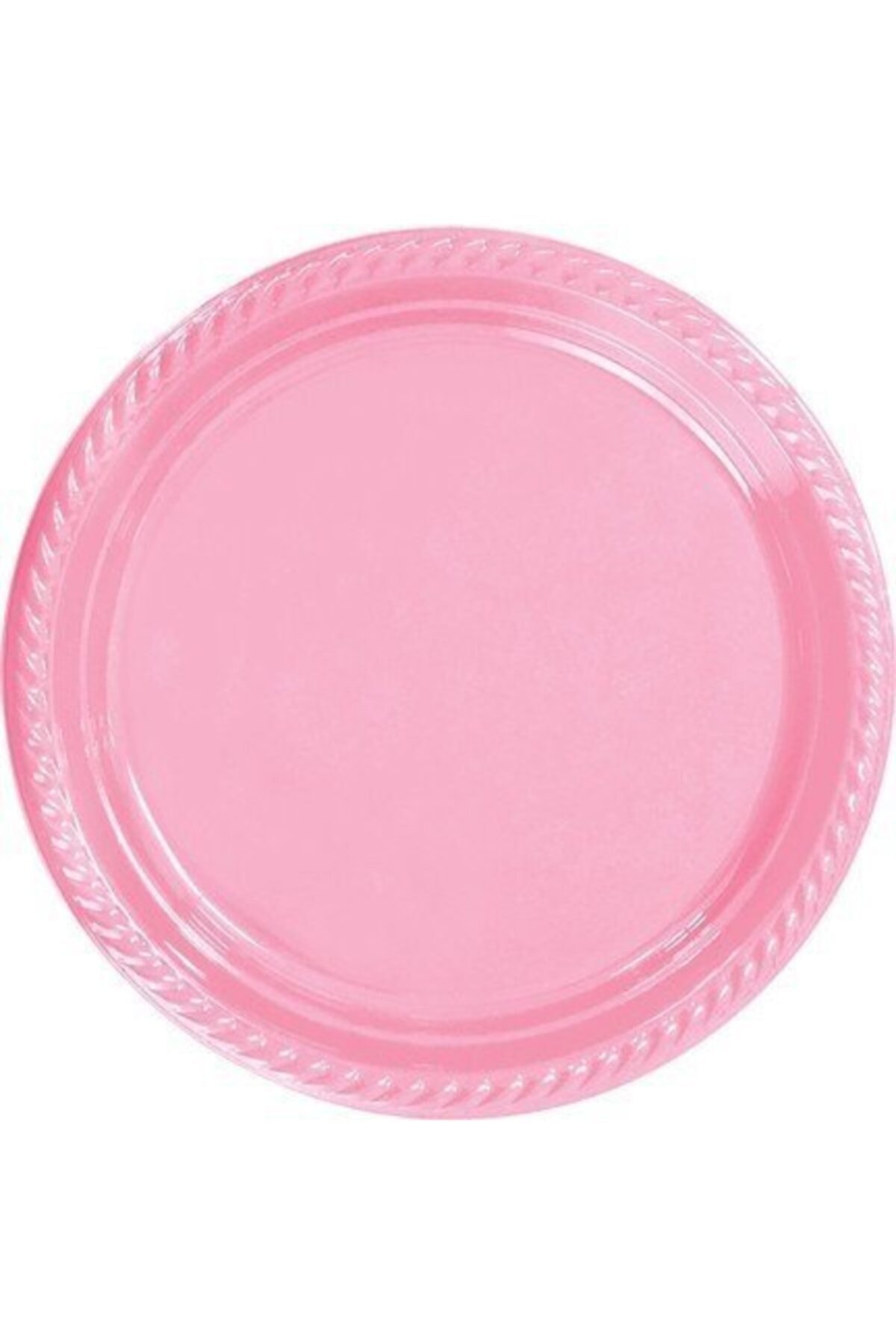 Modacımgür Parti Aksesuar Pembe Plastik Tabak 22 Cm 25li