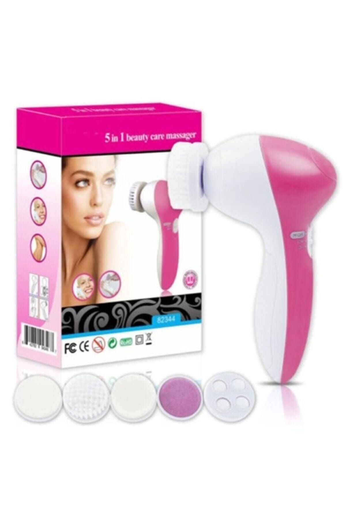 TukoTech 5 In 1 Pilli Yüz Temizleme,masaj Ve Peeling Fırça Seti