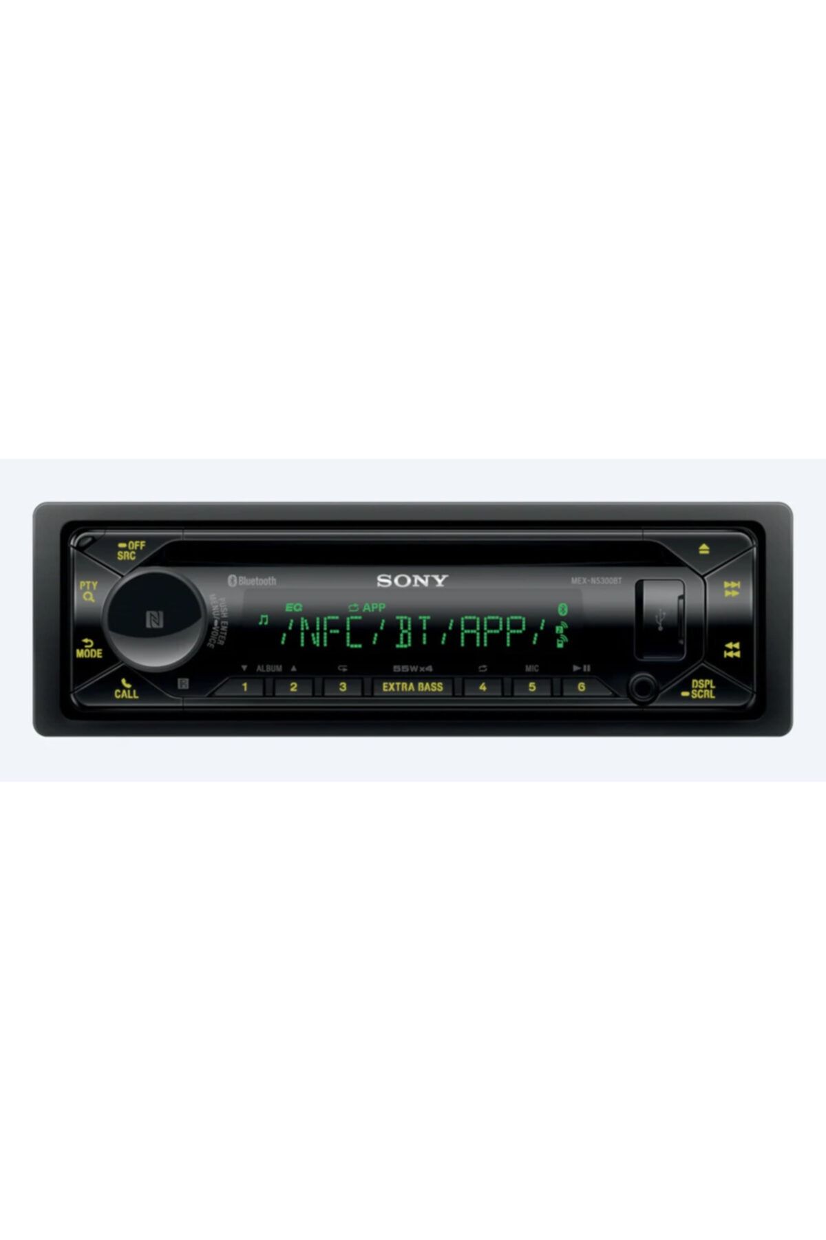 Sony Mex N 5300bt 3 Amfi Çıkışlı Çift Bluetooh Cd Çalar Usb Rgb Tuş Ve Ekran Işığı 4x55 Kumanda Mikrofon