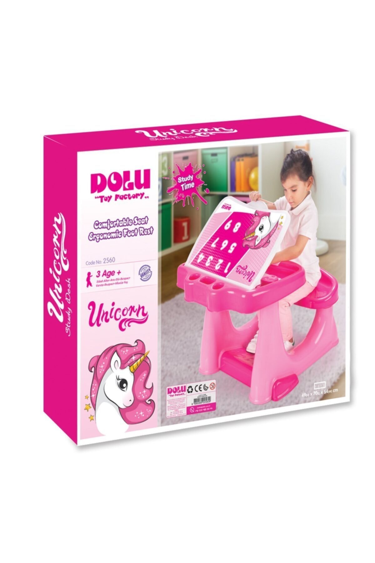 DOLU OYUNCAK 2560 Dolu, Unicorn Çalışma Masası