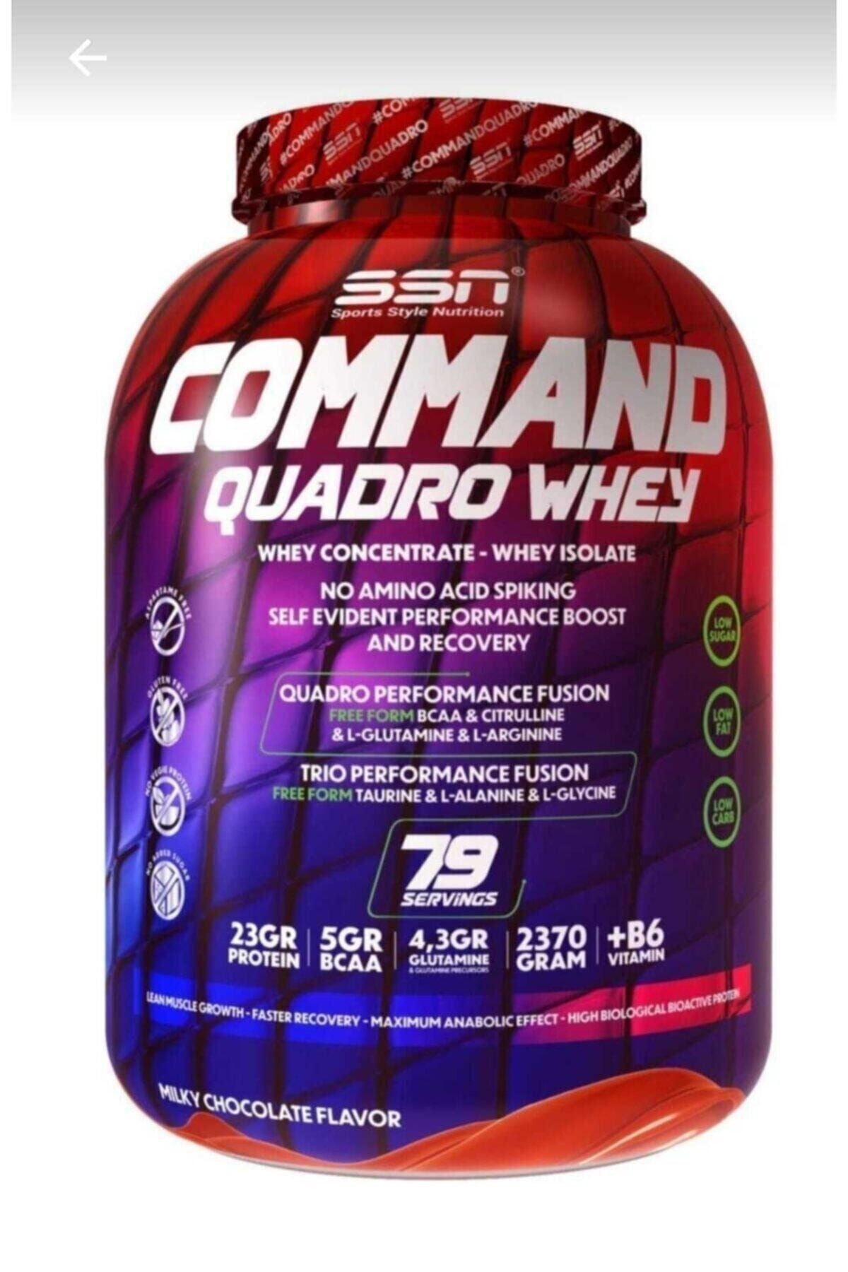 SSN Sports Style Nutrition Ssn Command Quadro Whey Protein Tozu 2370 gr Çikolata Aromalı