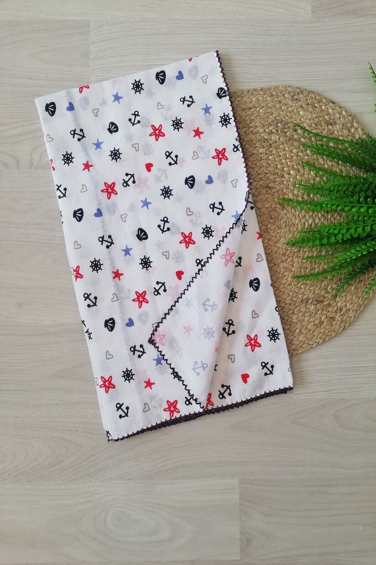 Miniworld Gemici Desenli Müslin Örtü