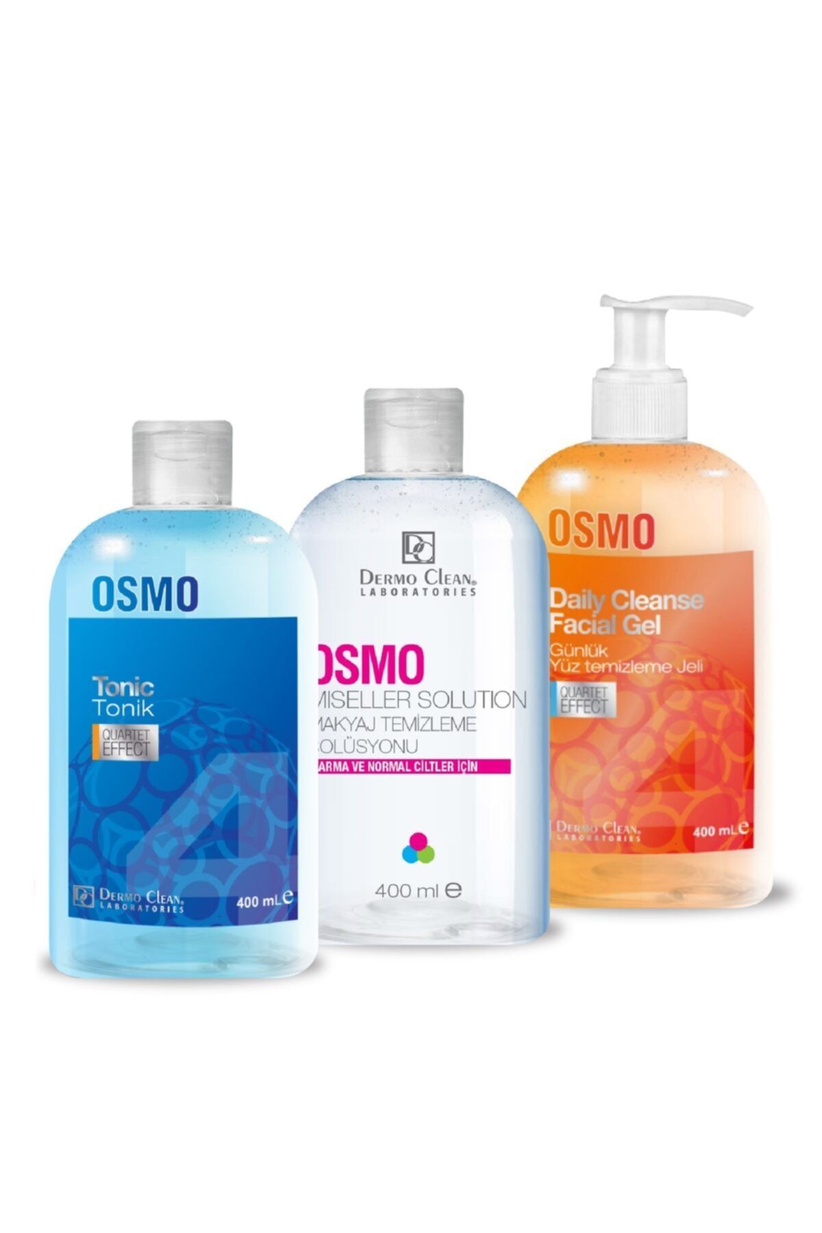 Dermo Clean Osmo Günlük Yüz Temizleme Jeli + Osmo Miseller + Osmo Tonic