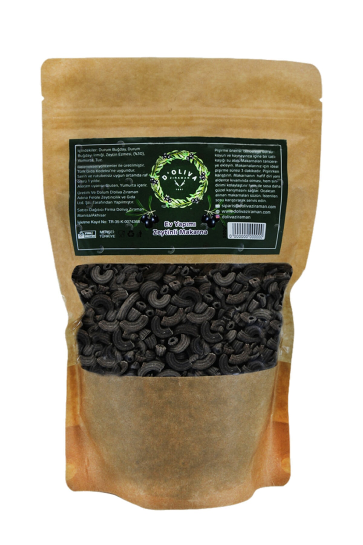 Doliva Ziraman Zeytinli Makarna | 500 Gr.