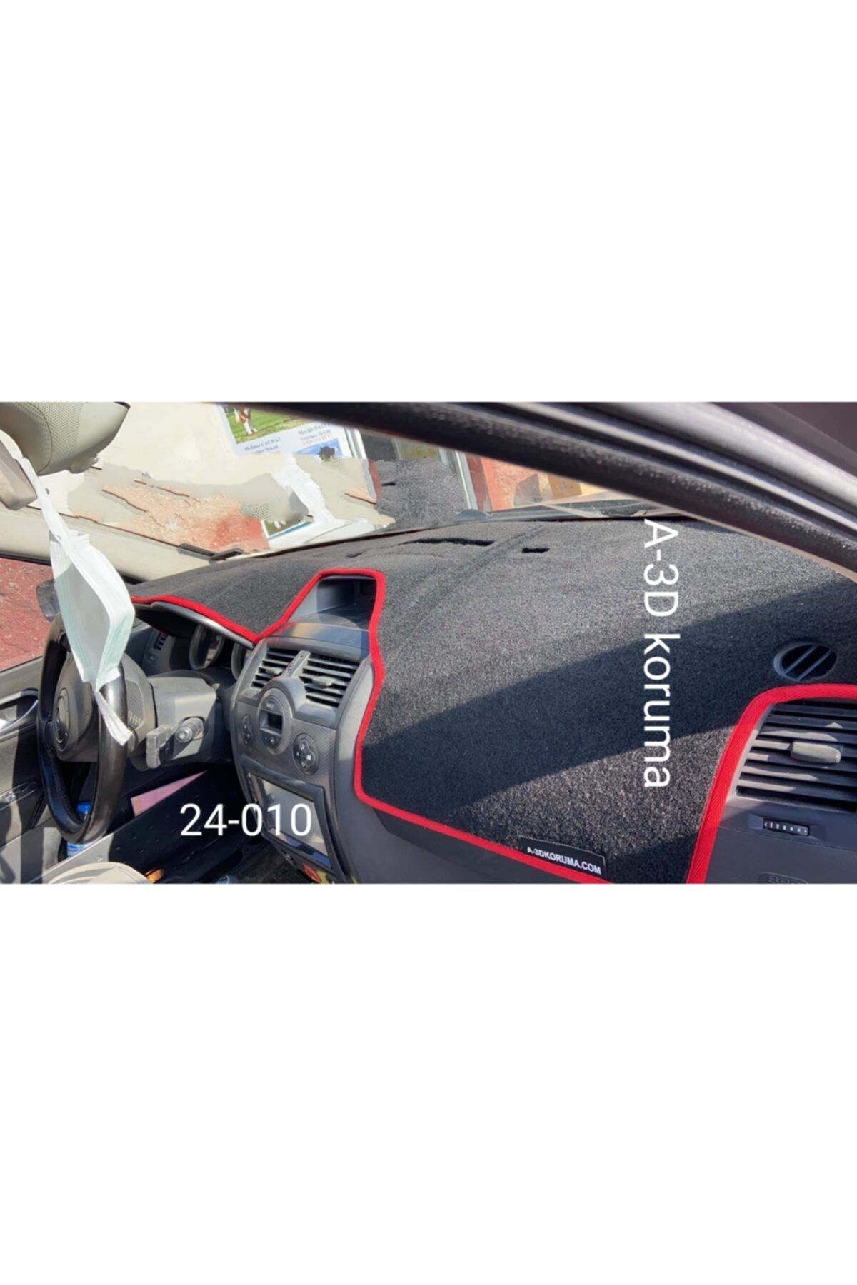 OTOMOTİF Renault Megane-2 Torpido Koruması Kırmızı 2002-2009 Modellerine Uygun