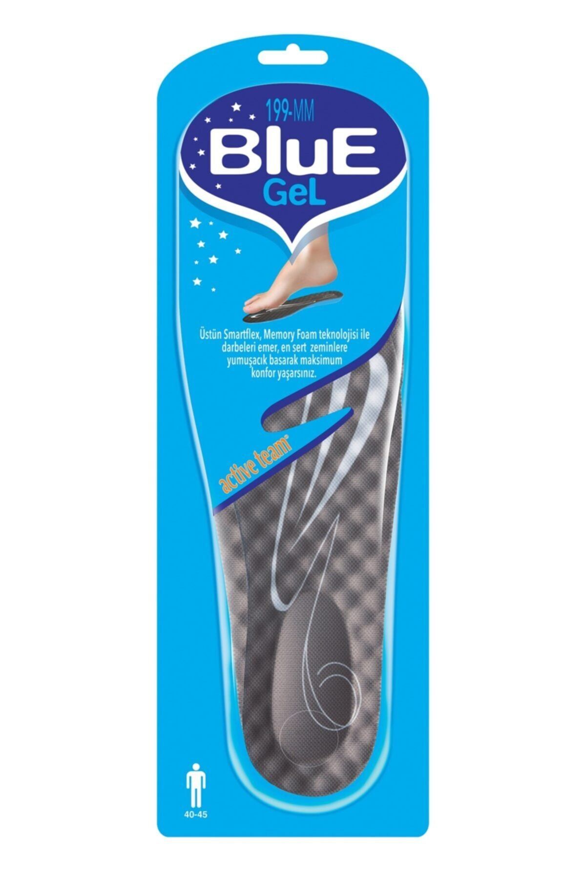 Blue Gel Memory Jel - Erkek - Spor Tabanlık