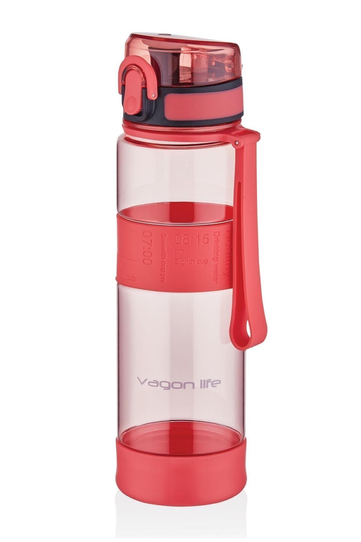 Vagonlife Silikon Gövde 580ml Filtreli Su Matarası Mor-kırmızı-gri-mavi