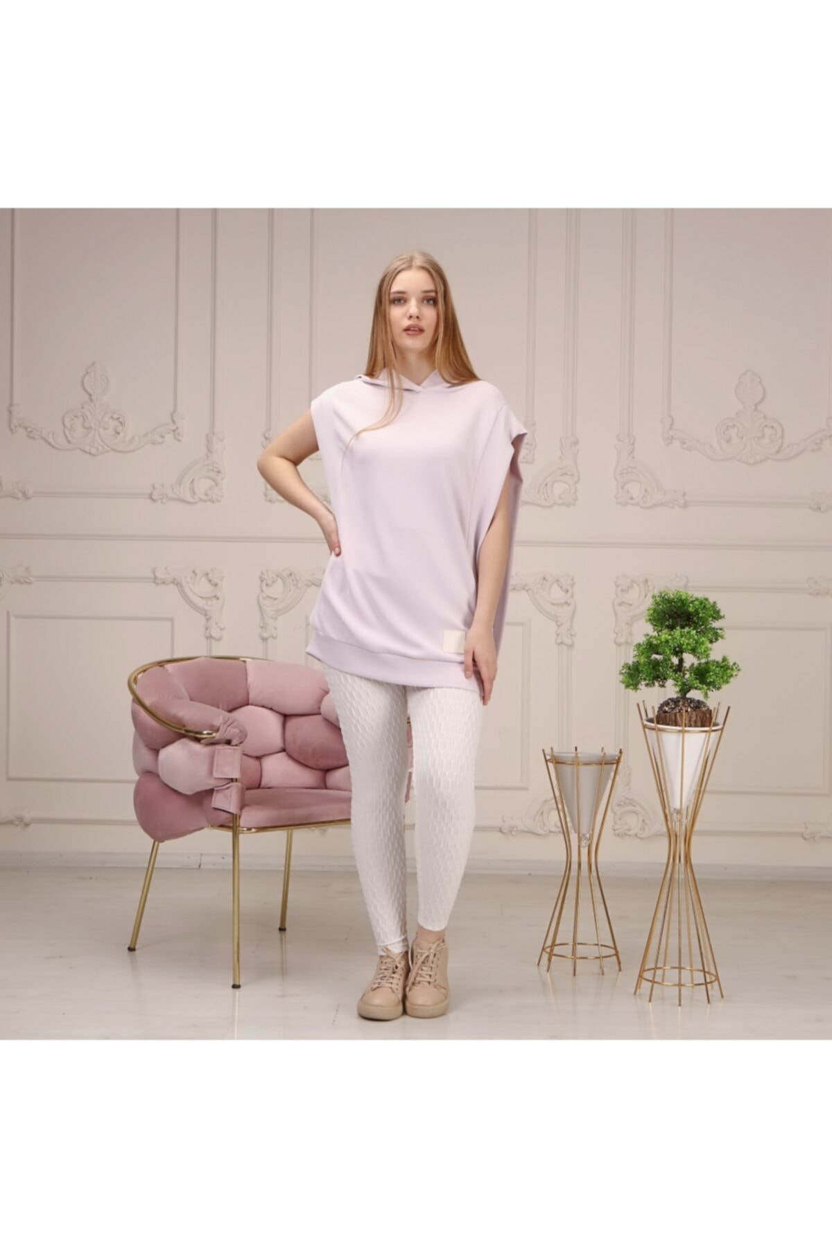 SOUL BY LOREEN FASHİON Kadın Kapüşonlu 2 Iplik Sweat Süveter