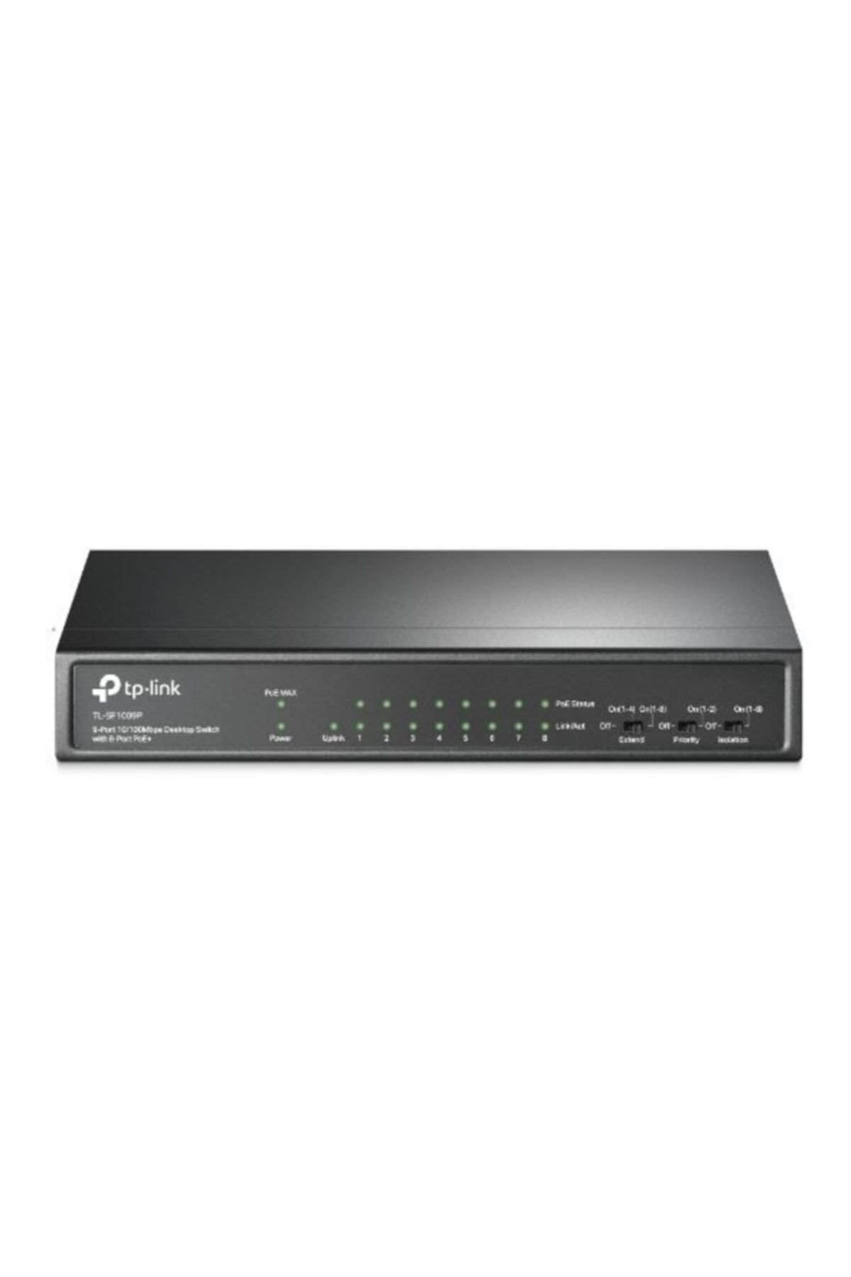 TPLINK Tl-sf1009p 9-port 10/100mbps Desktop Switch With 8-port Poe+