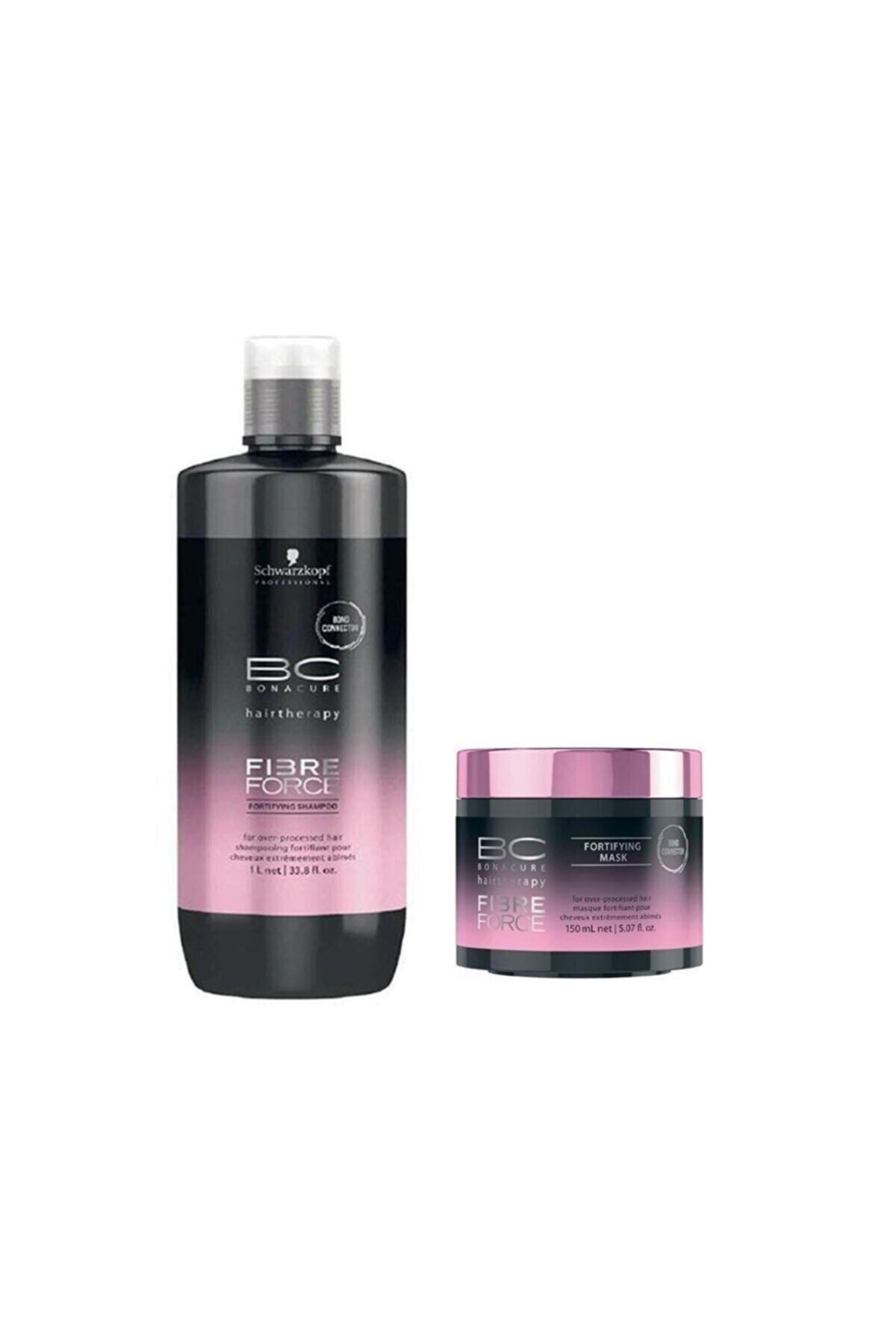 Bonacure Bc Schwarzkopf Fibre Force Forifying Bc Şampuanı 1000ml+saç Maskesi 150ml