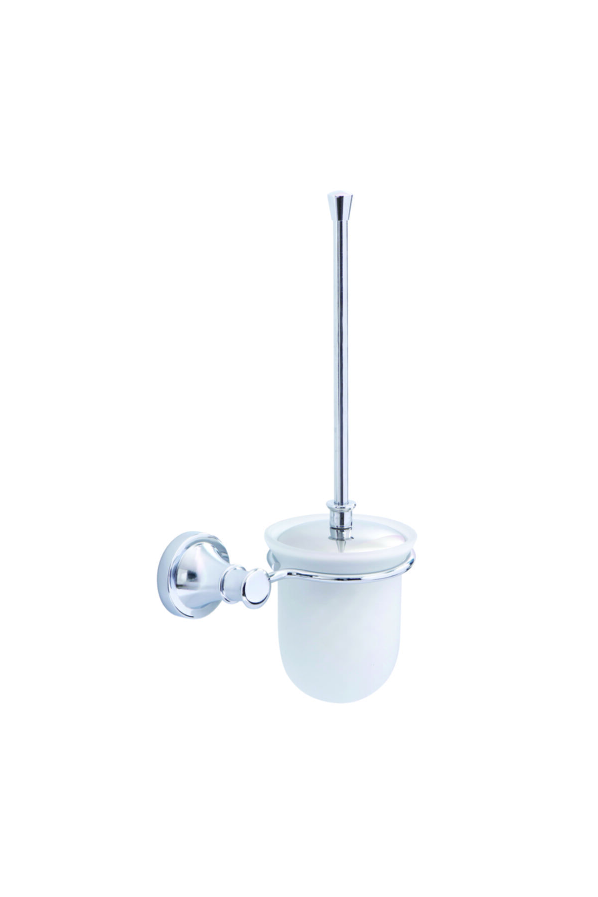 Line Bathroom Andorra Tuvalet Fırçalık (buzlu Cam), Krom