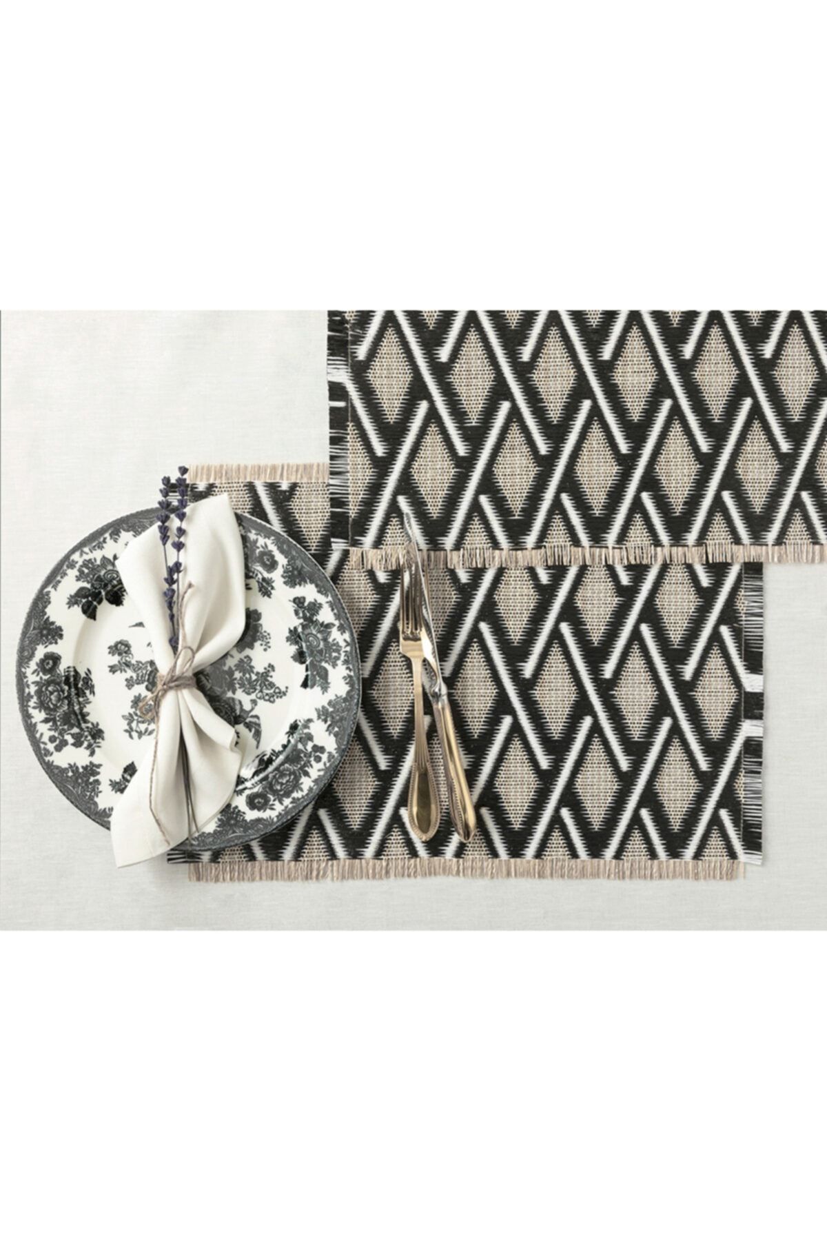 English Home Natural Polipropilen 2'li Amerikan Servis 30x45 Cm Bej