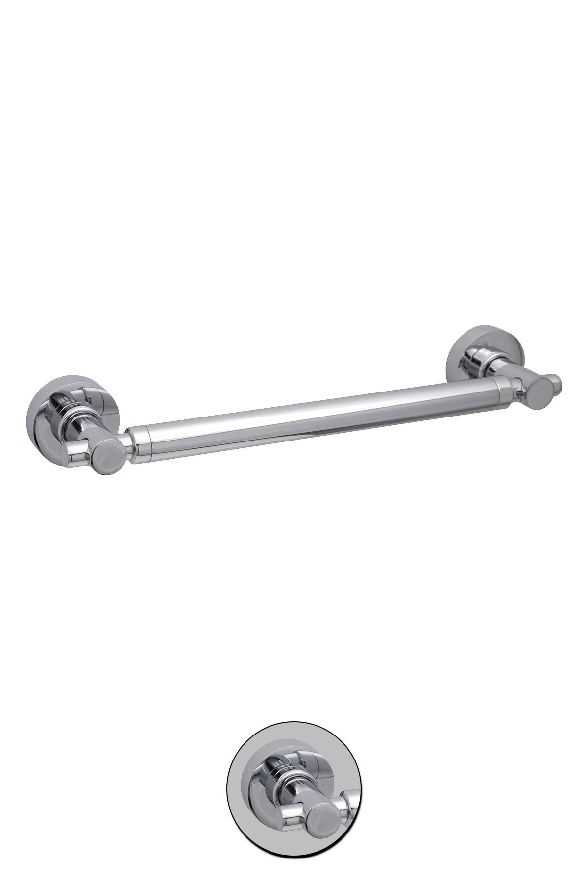 Milenay Elit Chrome Küvet Tutamağı, 30cm, Pirinç, Krom Kaplama