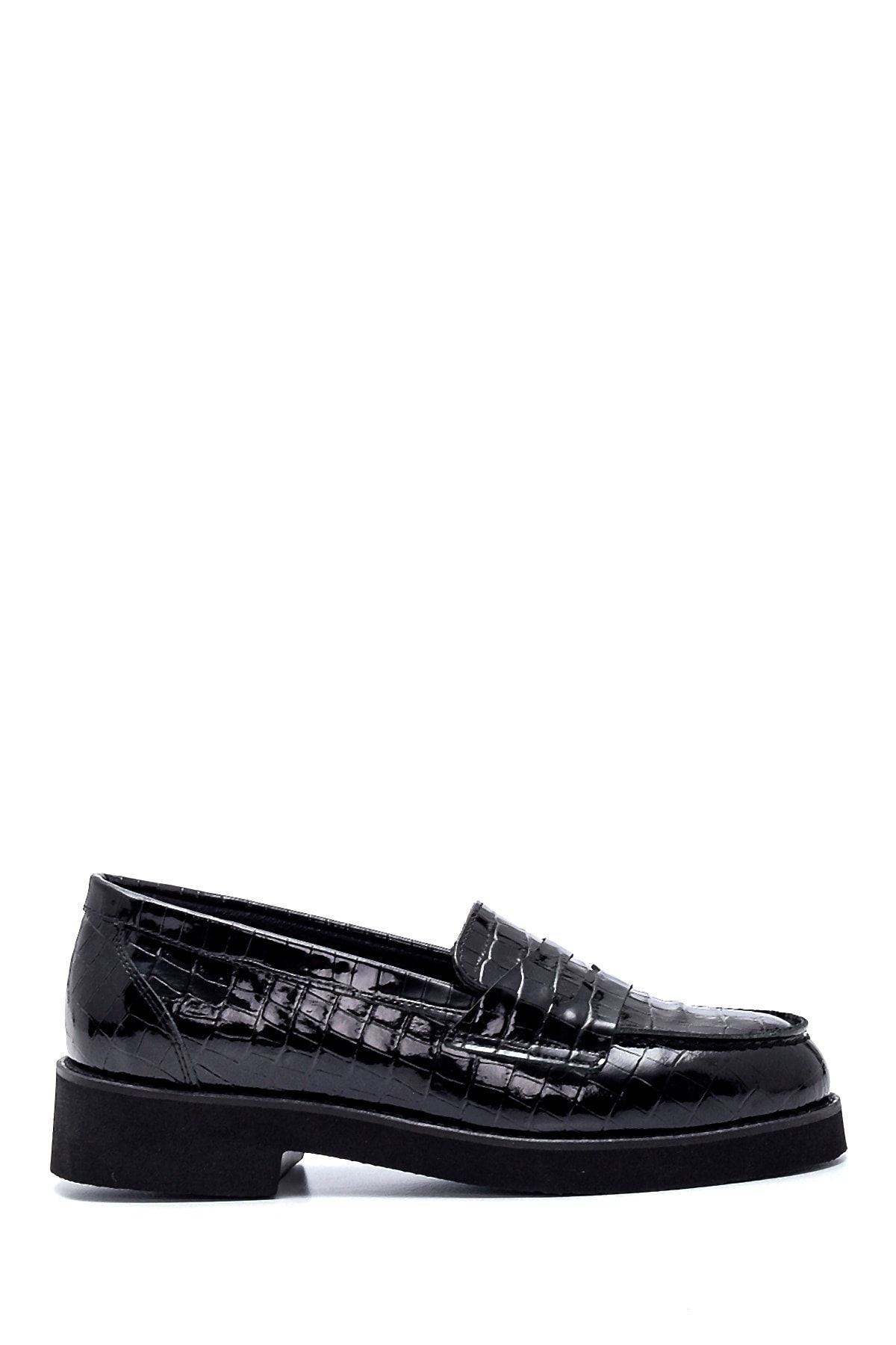 Derimod Kadın Deri Kroko Loafer