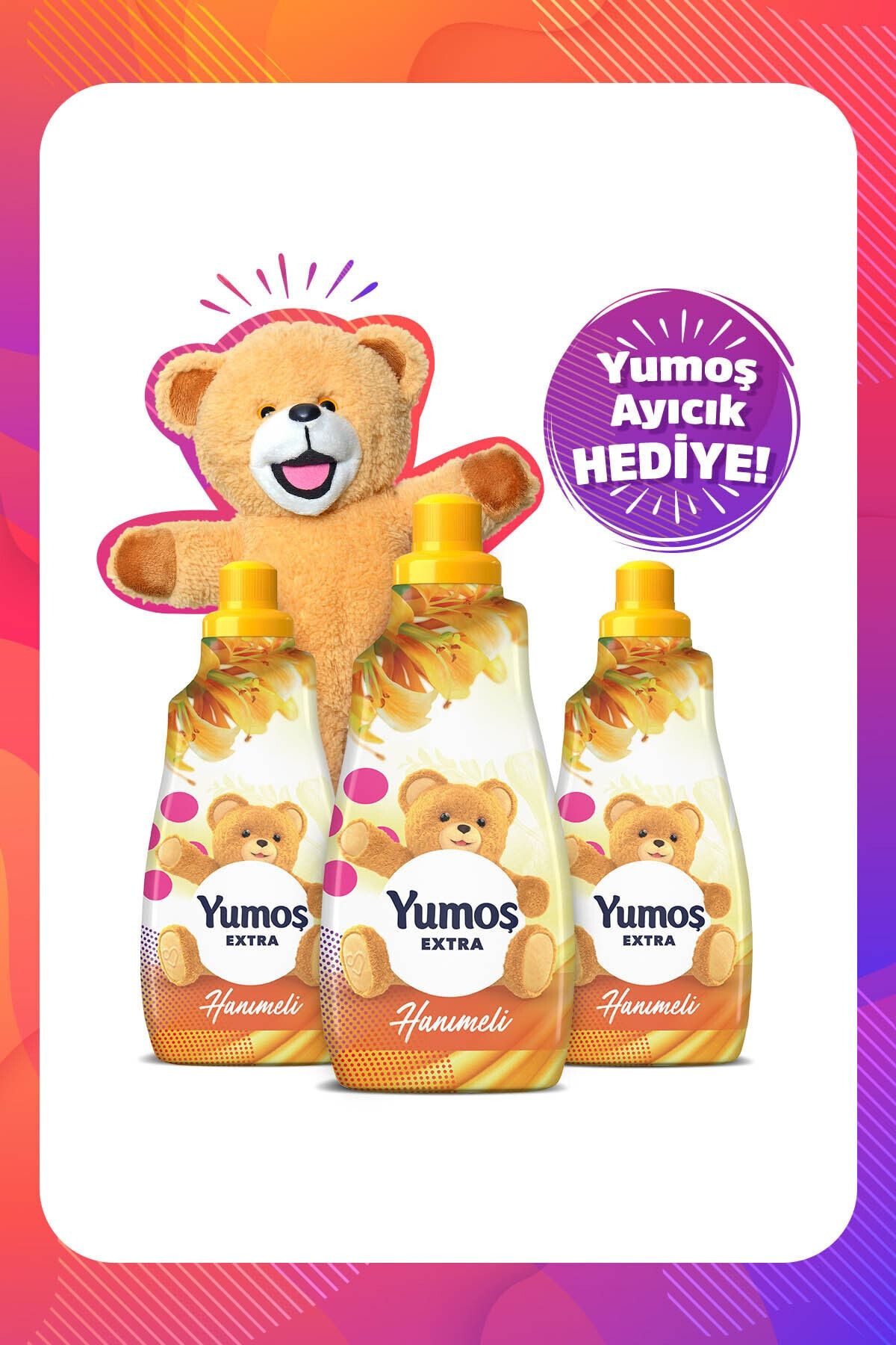 Yumoş Extra Konsantre Çamaşır Yumuşatıcı Hanımeli 1440 Ml 60 Yıkama X3