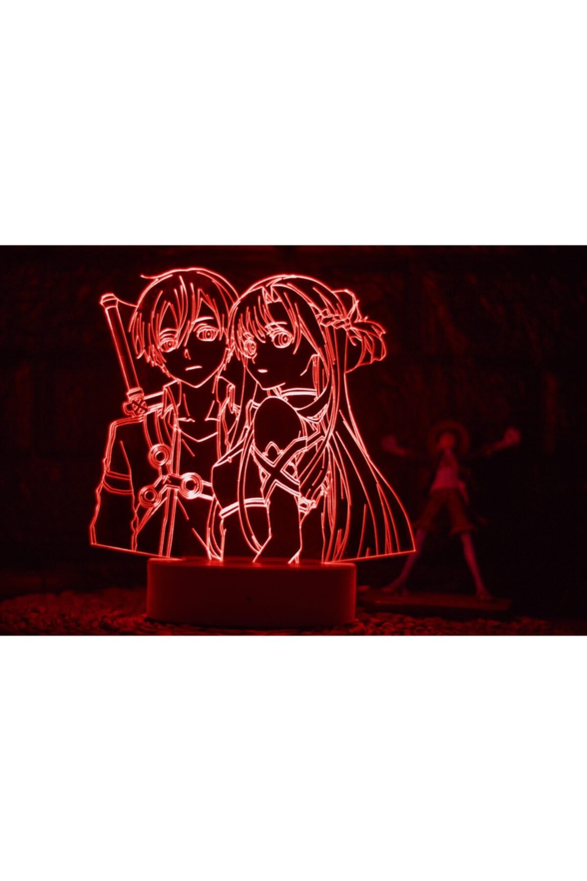Yubi Design Kirito Ve Asuna , Sword Art Online - 3 Boyutlu Dekoratif Gece Lambası 3d