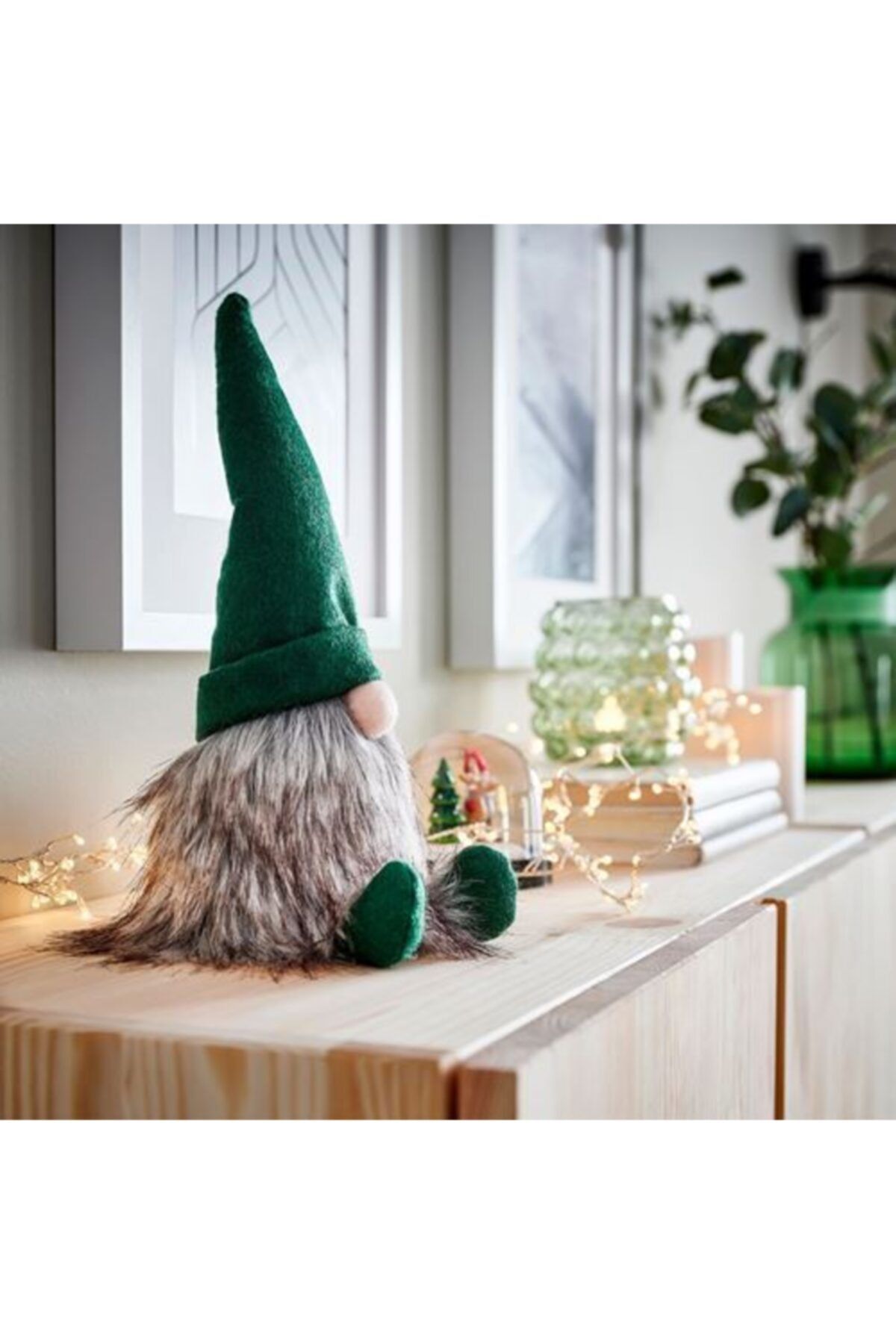 cousinss Noel Baba 28x17x17 Cm Yılbaşı Oyuncağı Dekoratif Yeni Yıl Oyuncağı Yeşil Kaliteli Ikea