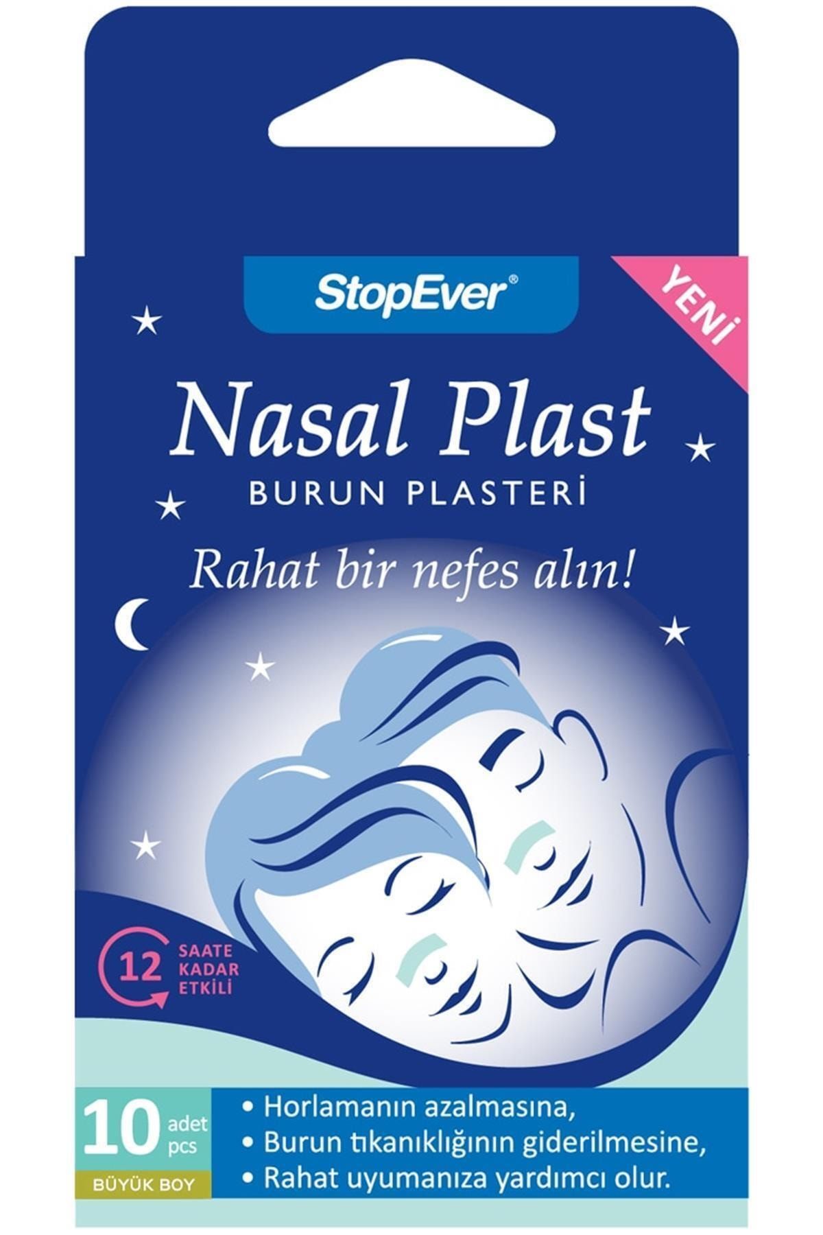 StopEver Marka: Nasal Plast Burun Plasteri Büyük Boy 10'lu Kategori: Burun Ve Sırt Bantları