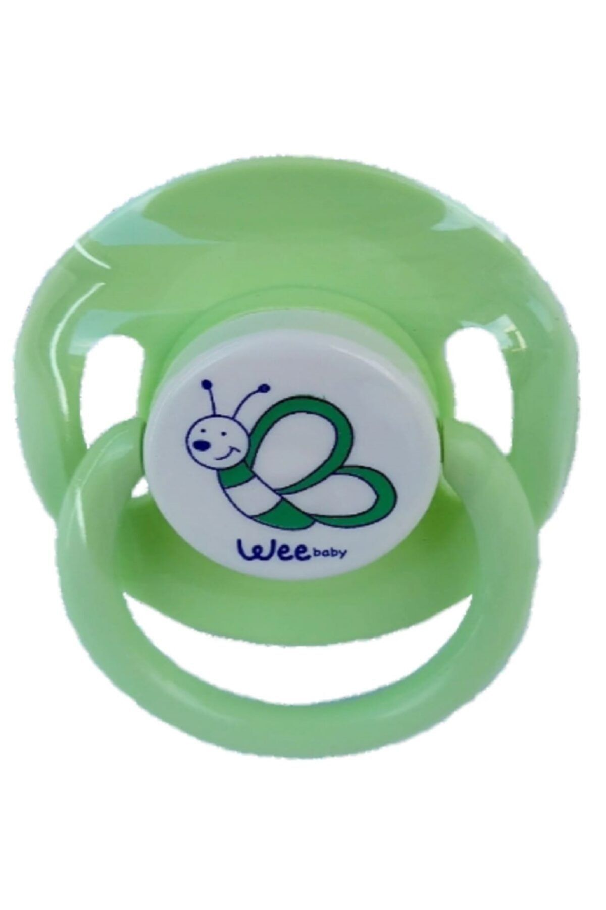 Wee Yuvarlak Uçlu Silikon Emzik Yeşil 6+ Ay Baby
