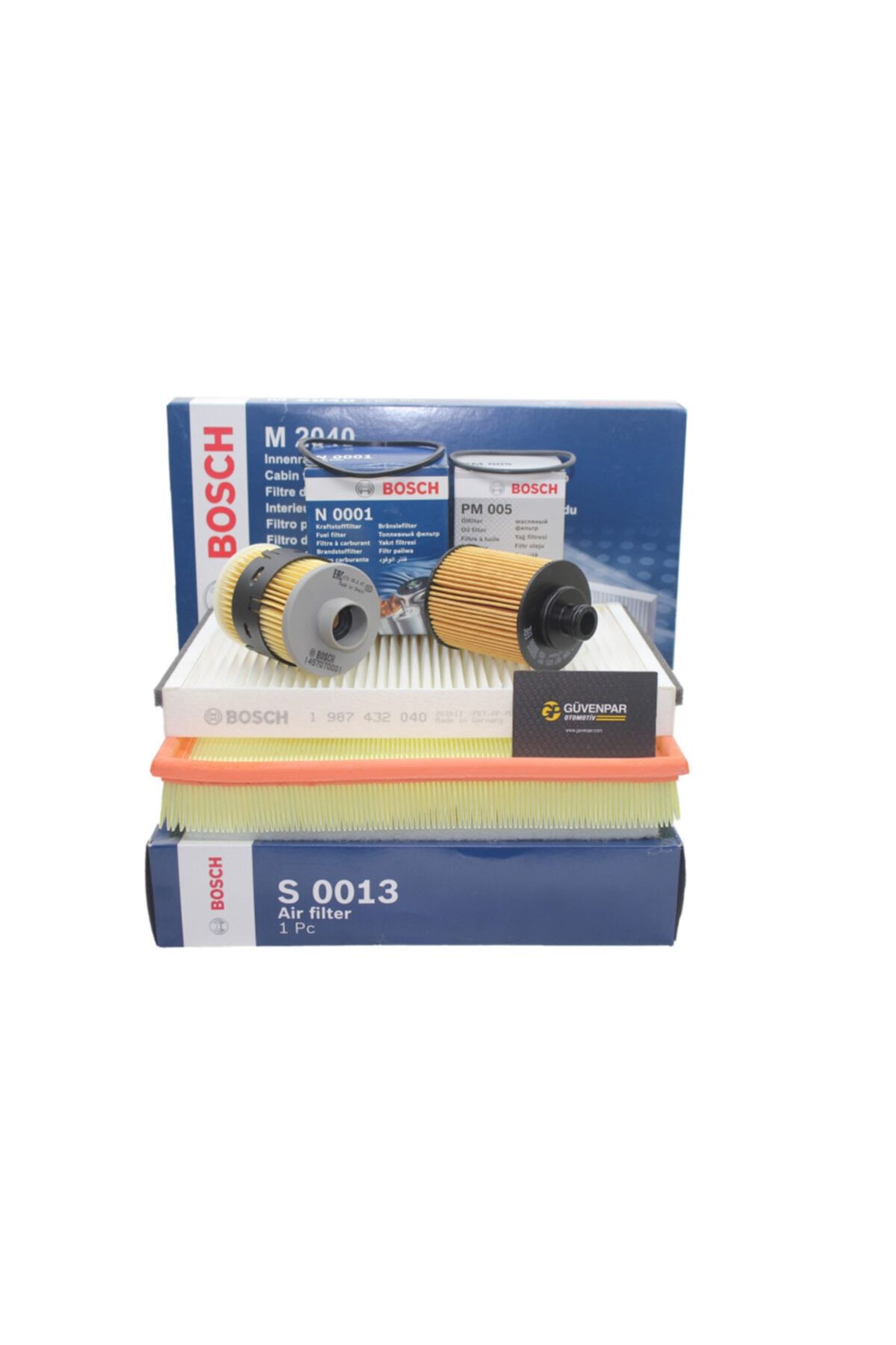 Bosch Opel Astra H 1.3 Dizel Motor Bakım Filtre Seti (PİMLİ TİP YAĞ FİLTRESİ) Bos-008