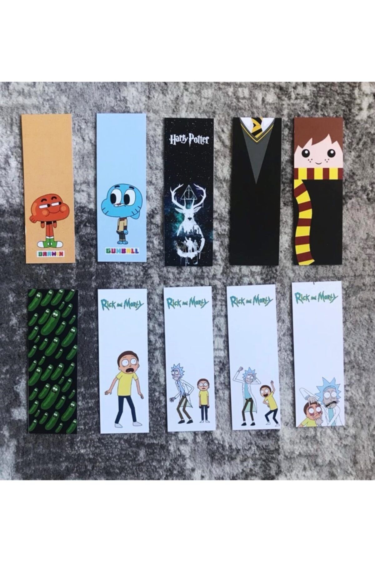 Paytak Moda Dizi Film Rick And Morty Harry Potter Kitap Ayraç Set Pytkayr27
