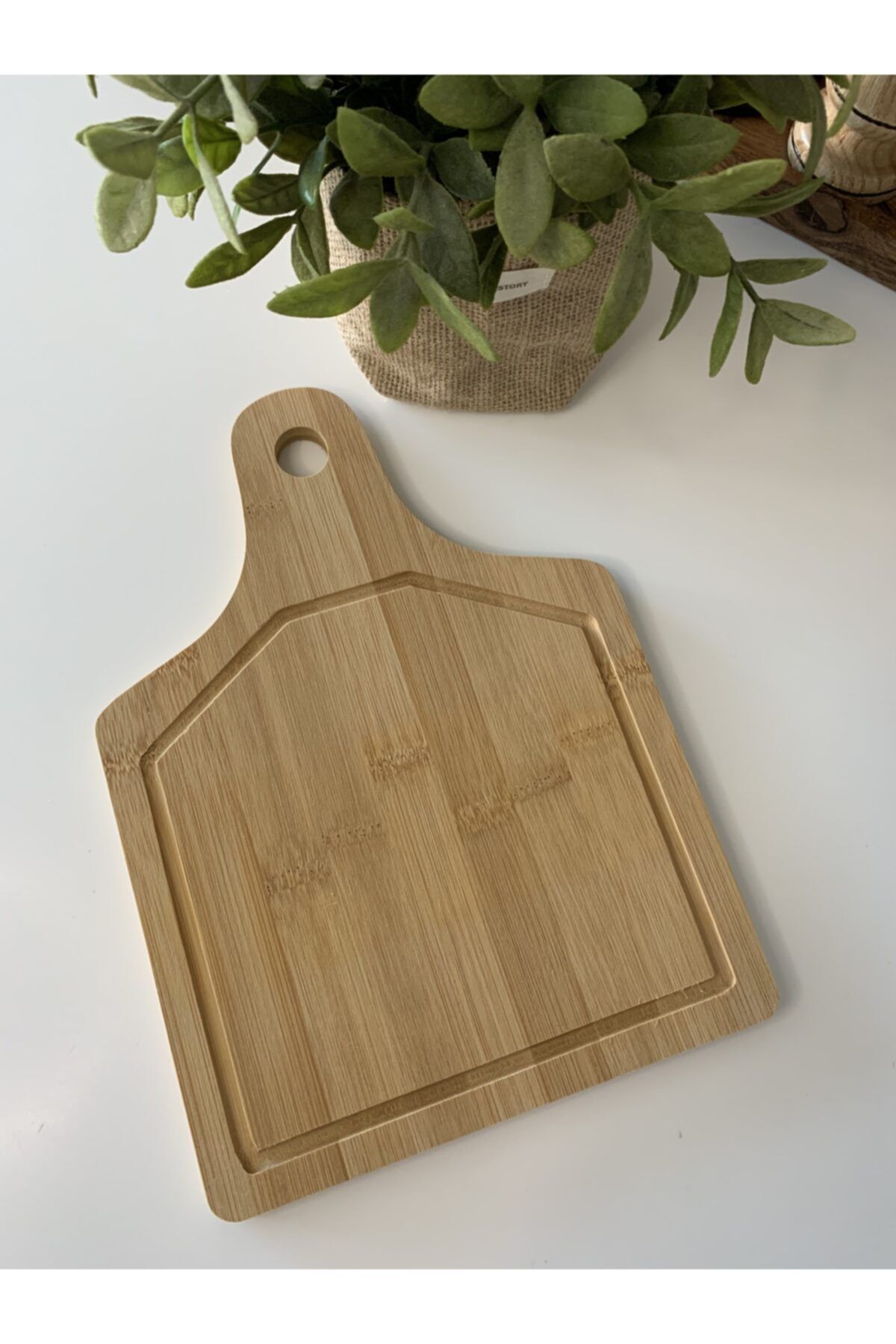 Glshdlshome Doğal Bambu Kesme Tahtası Orta Boy 20x28 cm