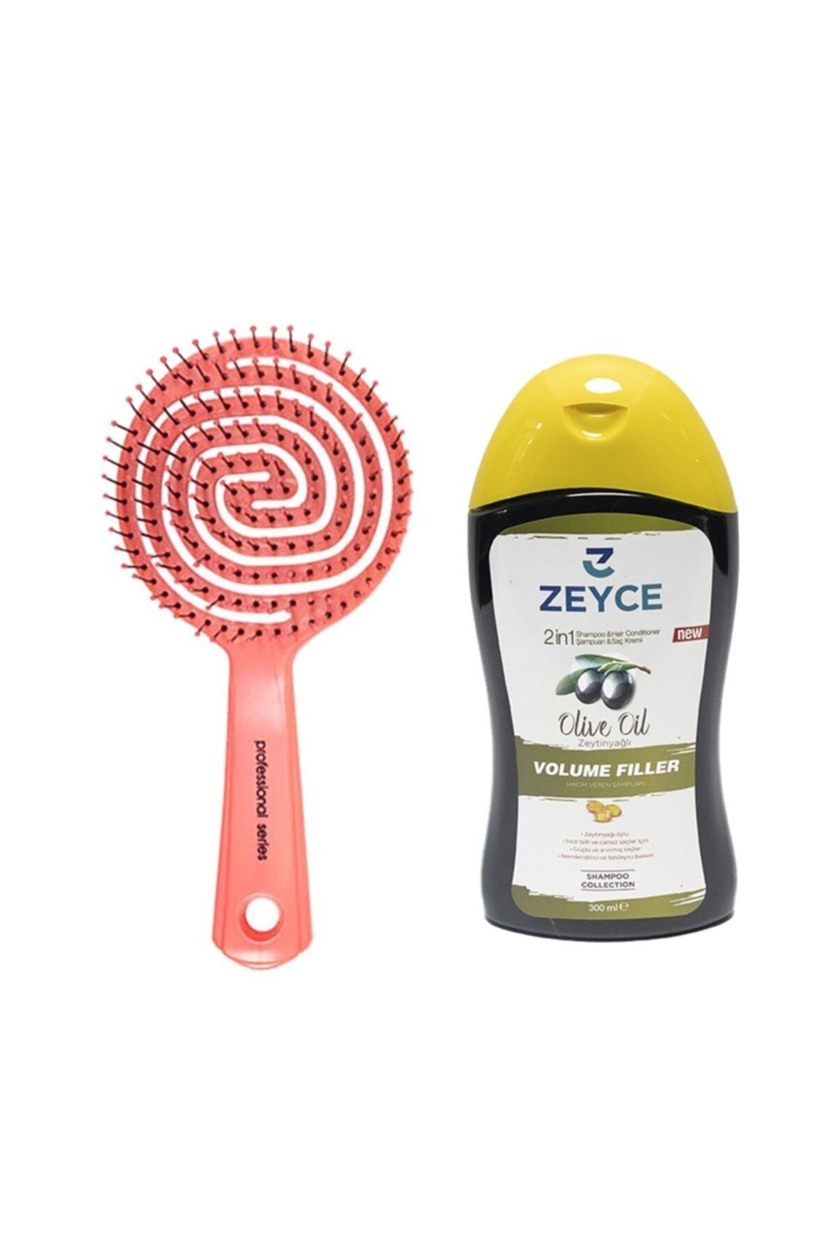 ZEYCE Nascita Pembe Pro Üç Boyutlu Oval Saç Fırçası  Hacim Veren Şampuan