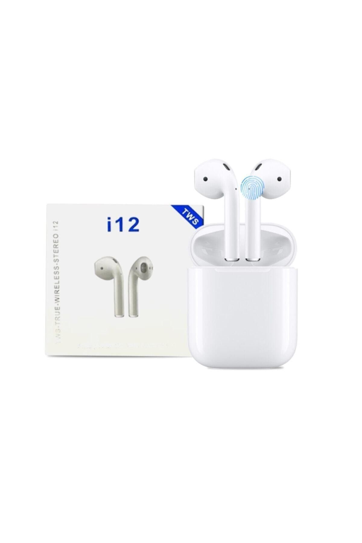 Tws J55 I12 Beyaz I12 Bluetooth V5.0 Kablosuz I12 Iphone Uyumlu Bluetooth Kulaklık Hd Ses Kalitesi