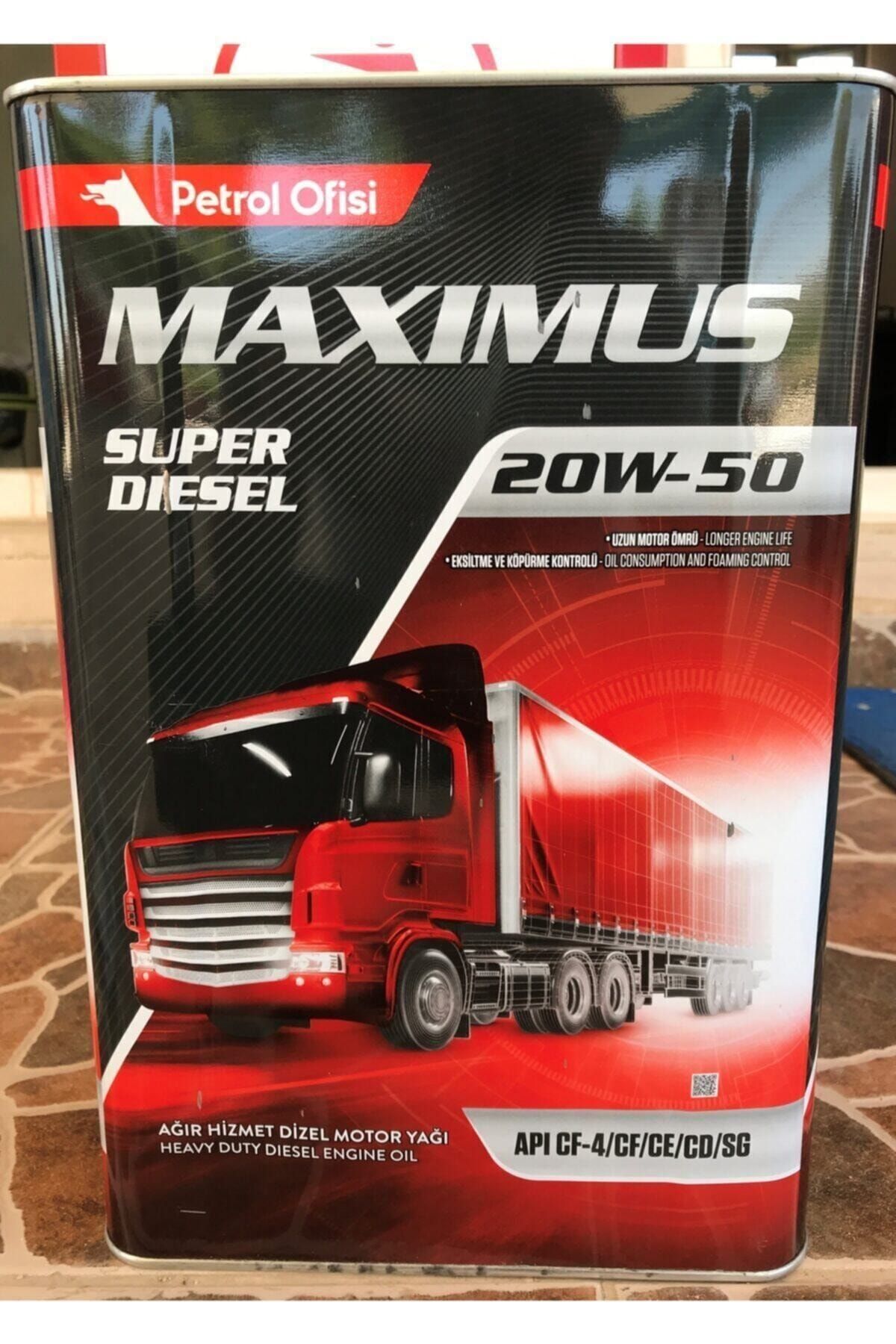 Petrol Ofisi Maximus Süper Diesel 20w50 18 Litre (16 Kg)