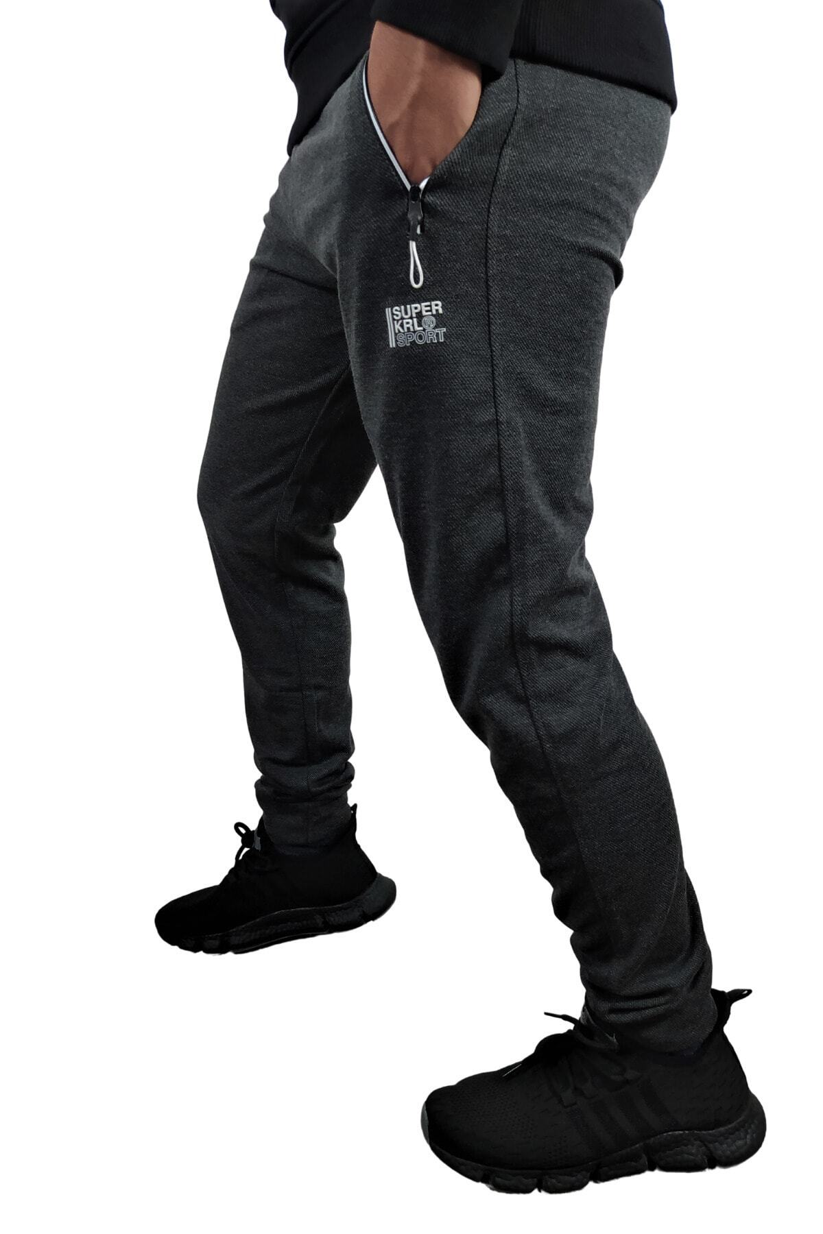 RhoRho Erkek Antrasit Slim Fit Eşofman Altı