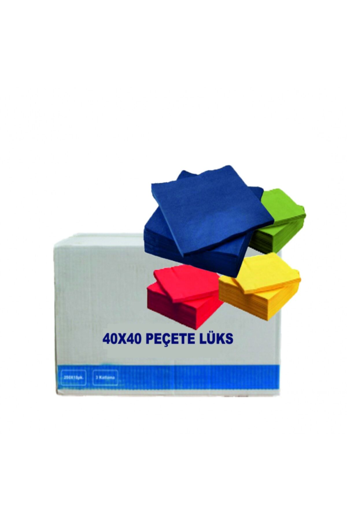 DORA Professional Lüks Renkli Peçete 50'li 24 Paket 40 X 40 Cm