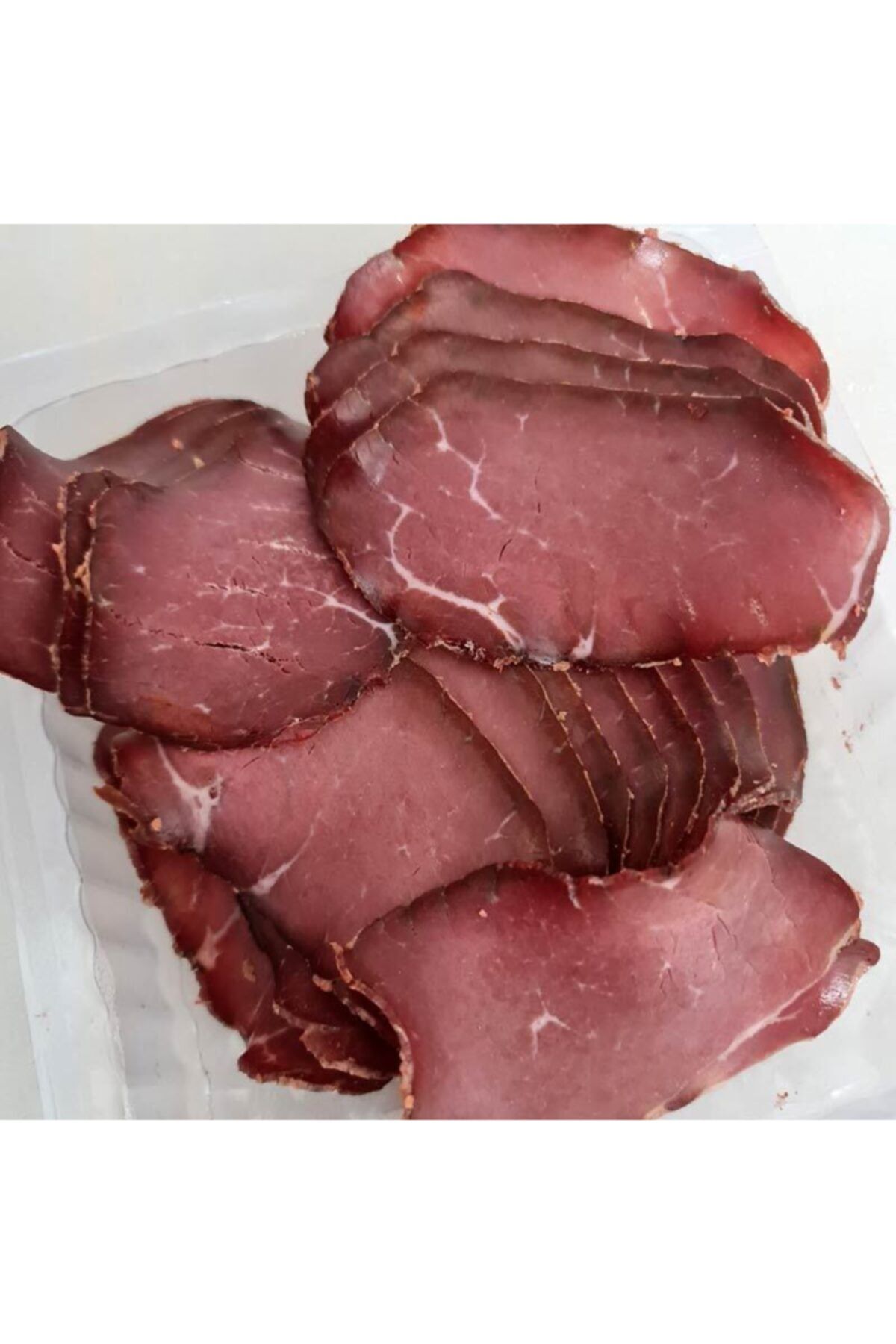 TUĞRA PASTIRMA&SUCUK Tuğra Pastırma El Doğrama Yağsız Çemensiz Lokum Pastırma Kayseri 250 gr