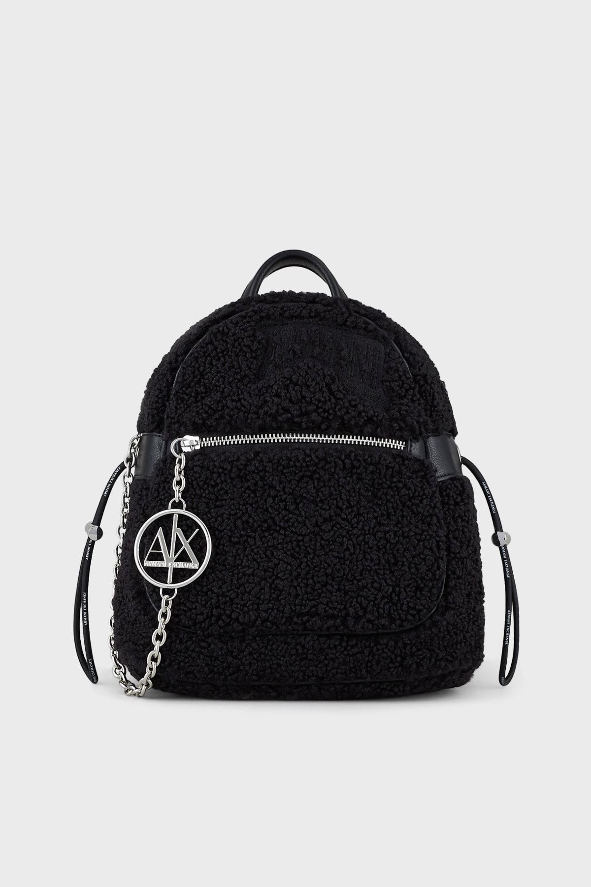 Armani Exchange Logolu Ayarlanabilir Askılı Peluş Sırt Çantası Kadın Sırt Çantası 942717 1a706 00020