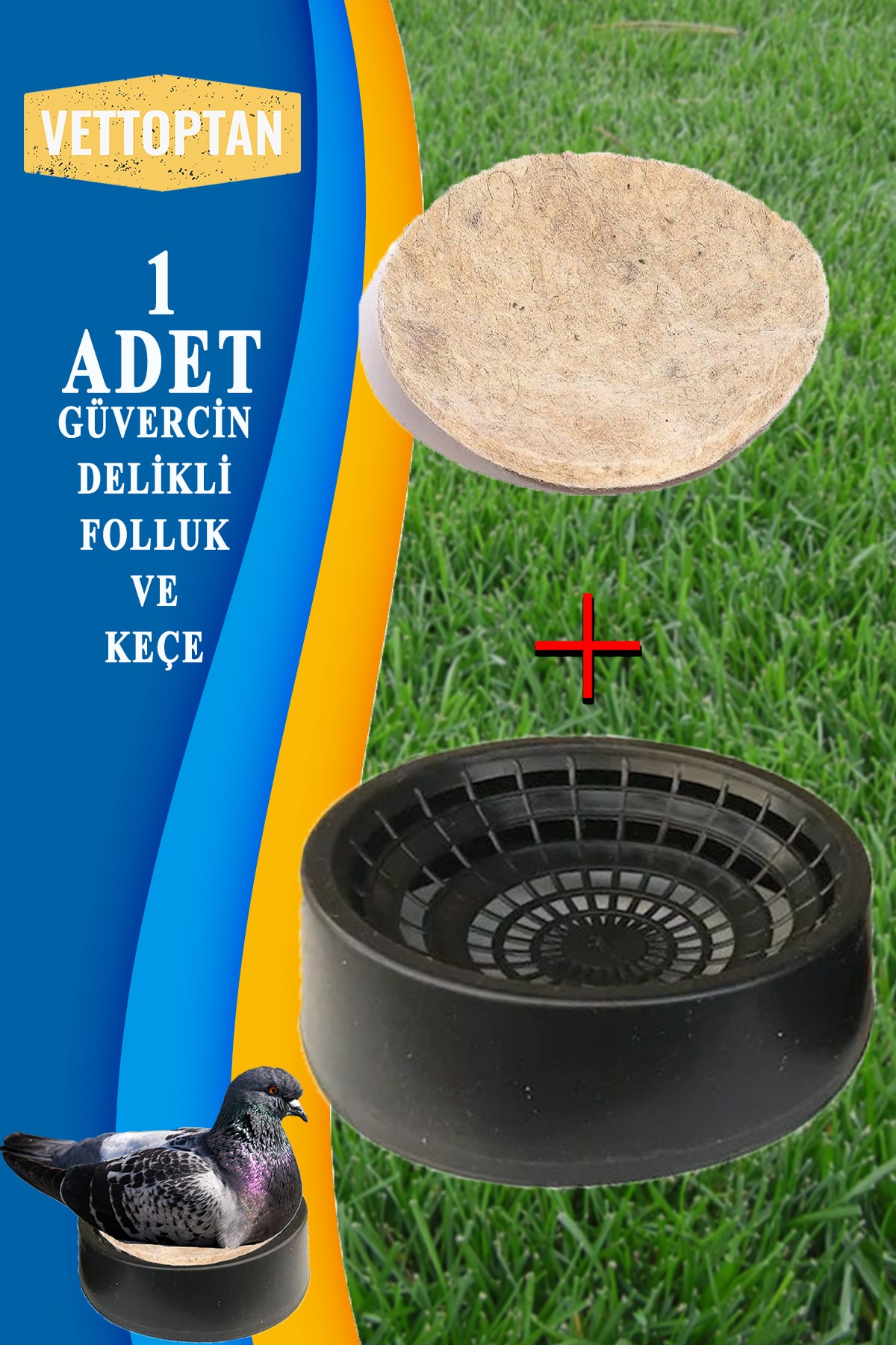 SHAVER Güvercin Folluk 1 Adet 1 Adet Keçe Delikli Oval Güvercin Folluğu Ve Keçesi Güvercin Yuva Ekipmanı