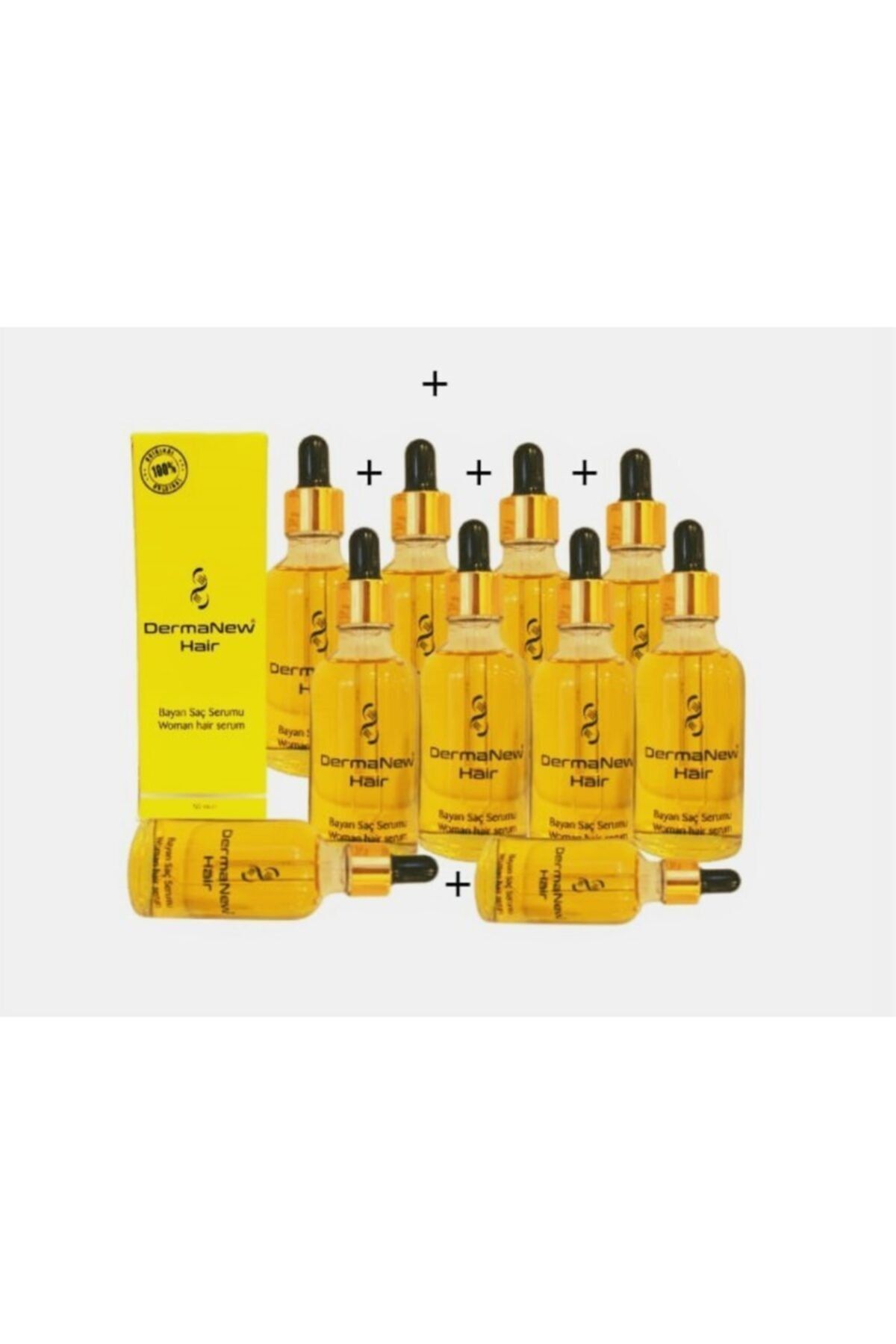 dermanew hair Özel Organik Saç Gürleştirici Serum 2x50ml