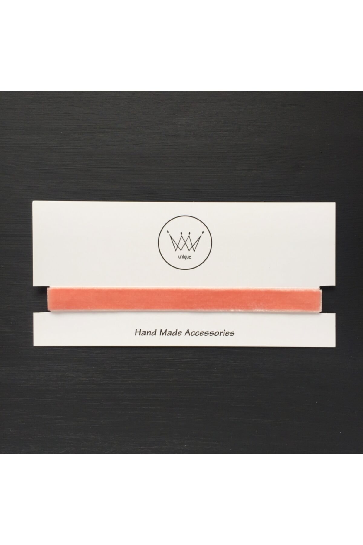 rabendi aksesuar Koyu Somon Düz Kadife Choker