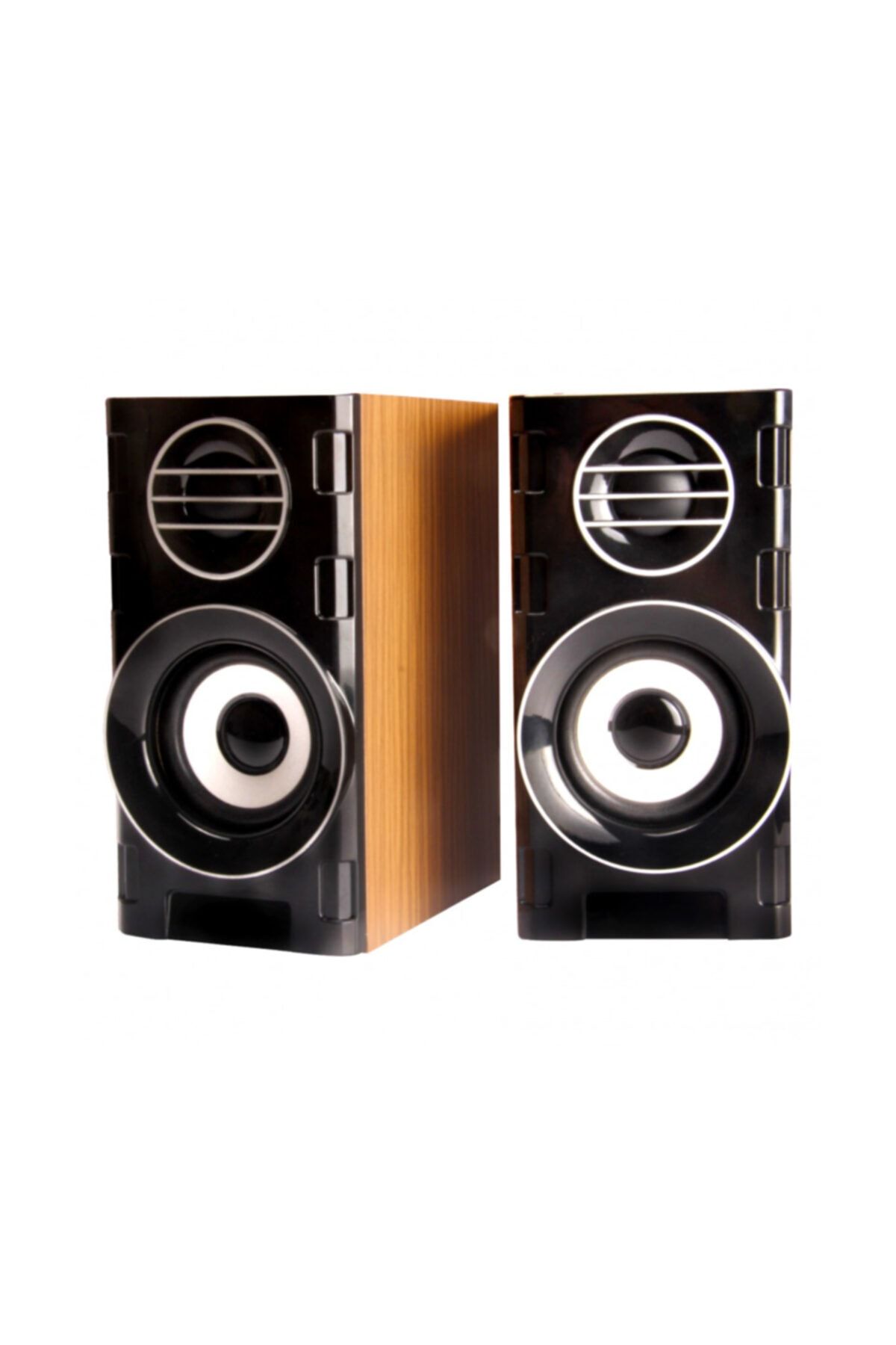 DTS Teknoloji Concord C-8007 Uyumlu Usb Ahşap Desen Pc Hoparlör Subwoofer Ses Sistemi 2.0